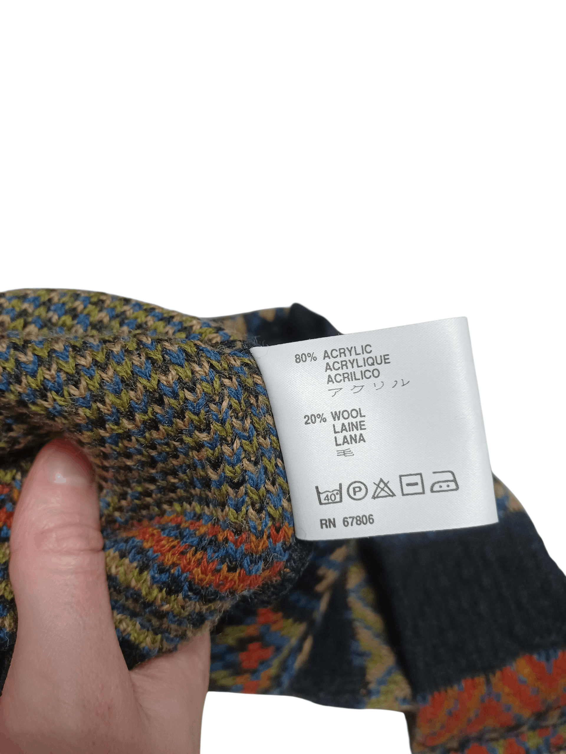 Other VINTAGE 90S MADE IN ITALY COOGI STYLE SWEATER Size US L / EU 52-54 / 3 - 3 Thumbnail