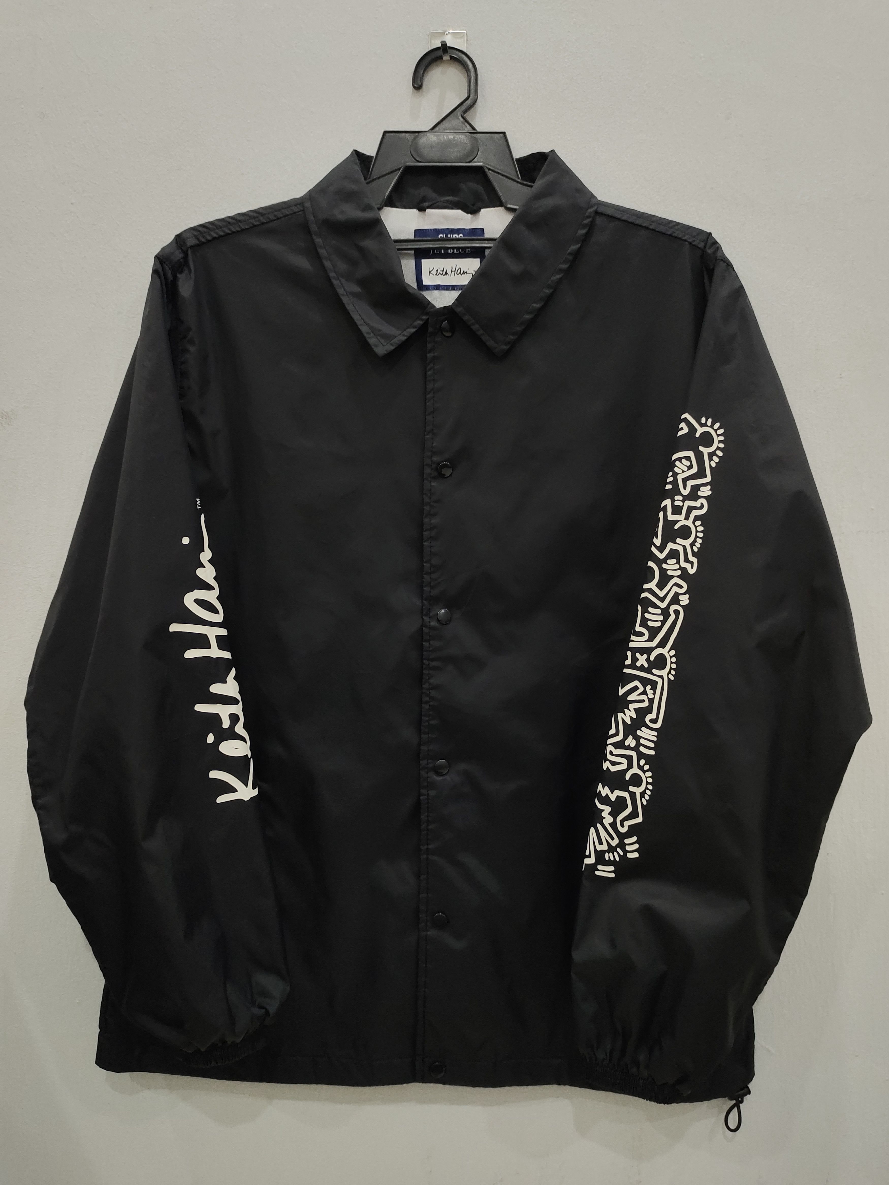 Designer × Keith Haring Keith Haring x Ships Jet Blue Coach Jacket Size US L / EU 52-54 / 3 - 2 Thumbnail