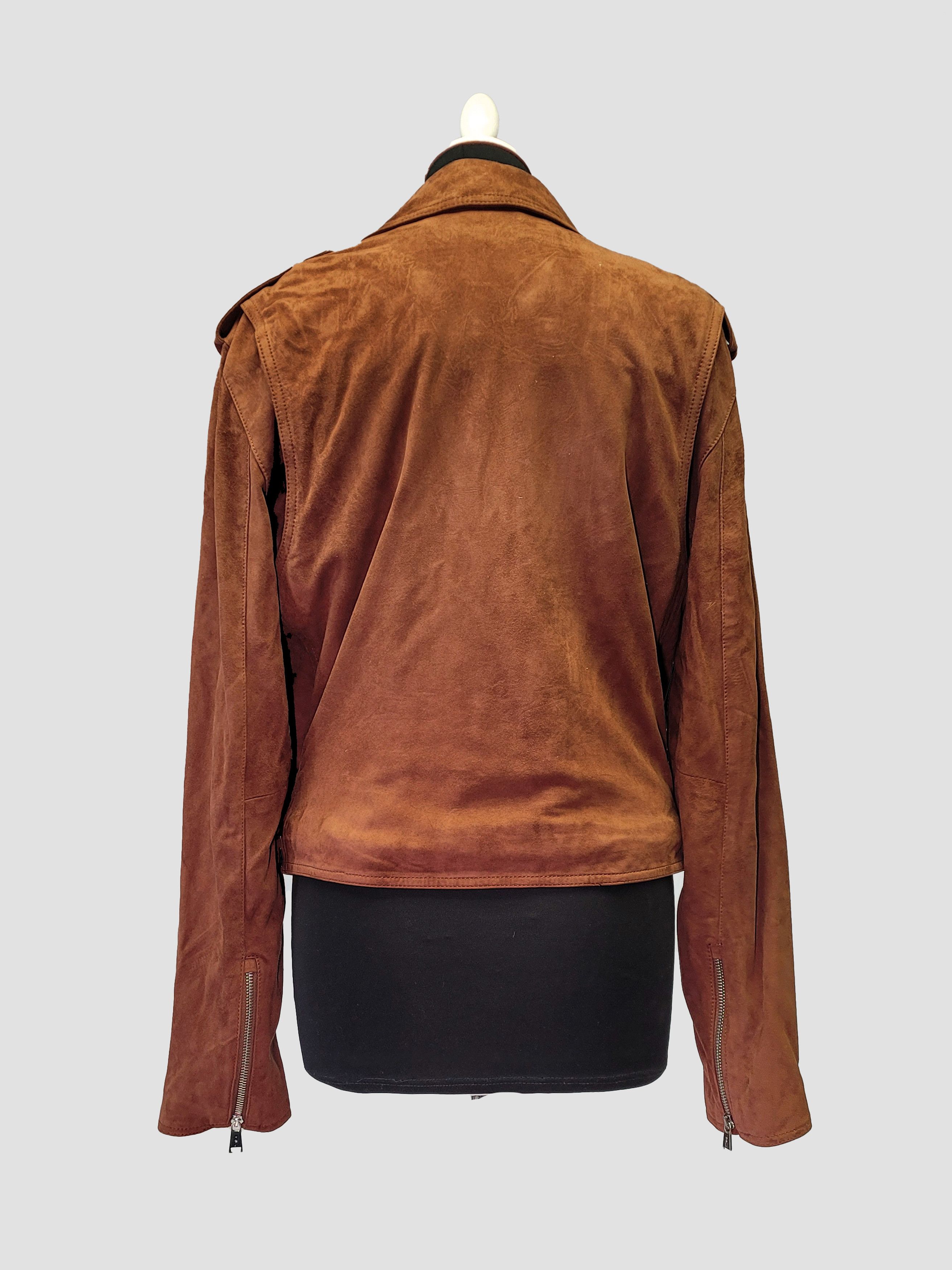 Polo Ralph Lauren Polo Ralph Lauren _ Goat Suede _ Biker Leather Jacket Size L / US 10 / IT 46 - 2 Thumbnail