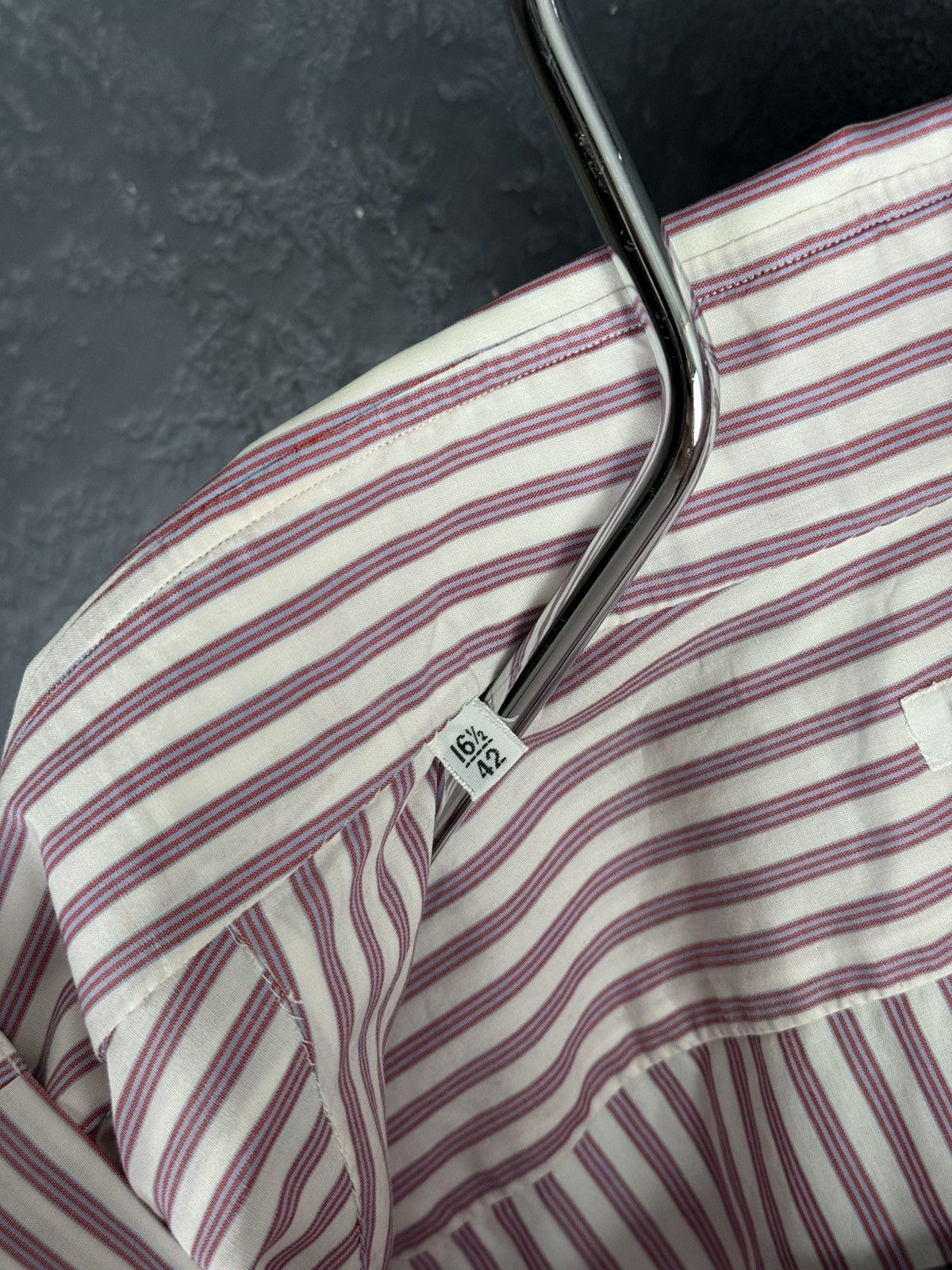 Kiton Kiton Men's Pink Stripe Cotton Long-Sleeve Button Shirt Size US L / EU 52-54 / 3 - 9 Thumbnail