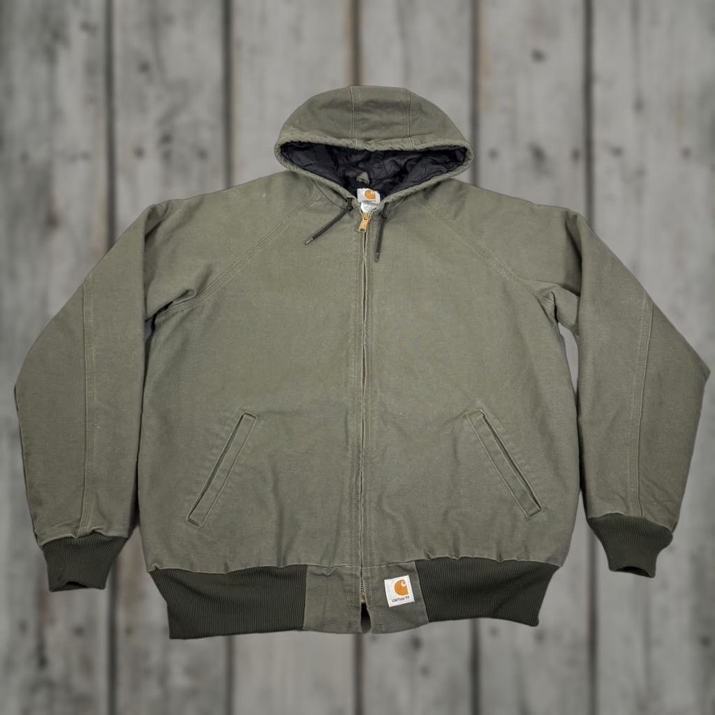 Carhartt VINTAGE Carhartt Jacket Men Large Tall Green Canvas