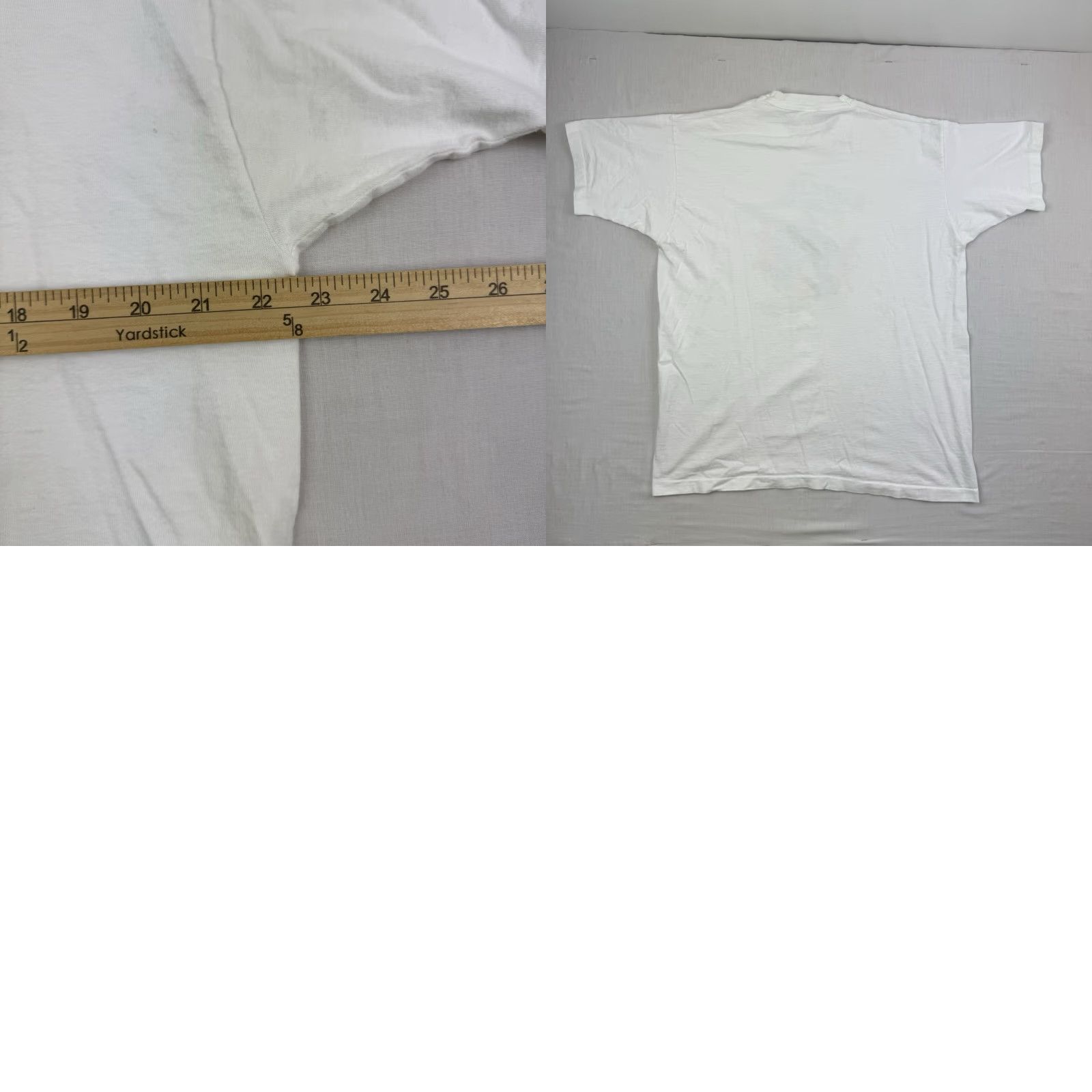 Fruit Of The Loom VINTAGE Fruit of the Loom T-Shirt Adult XL White USA 90s Shirt Mens || Size US XL / EU 56 / 4 - 8 Thumbnail