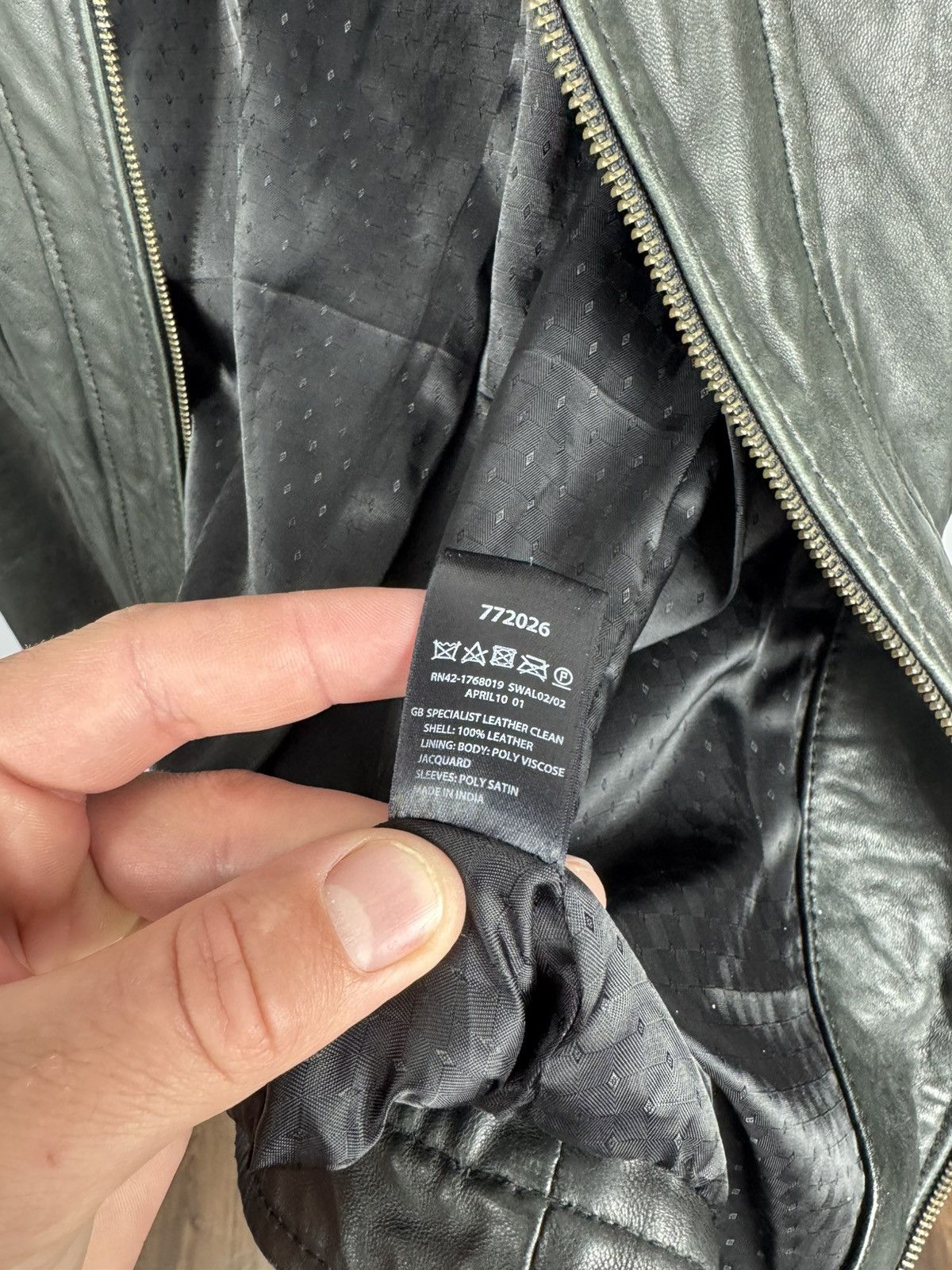 Other Monsoon Women’s Black Leather Biker Jacket Slim Fit Moto S Size S / US 4 / IT 40 - 9 Thumbnail