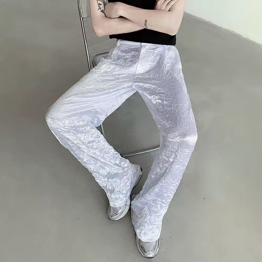 Other Pleated Shiny Casual Streetwear Grunge Old Money Pants Size US 30 / EU 46 - 1 Thumbnail