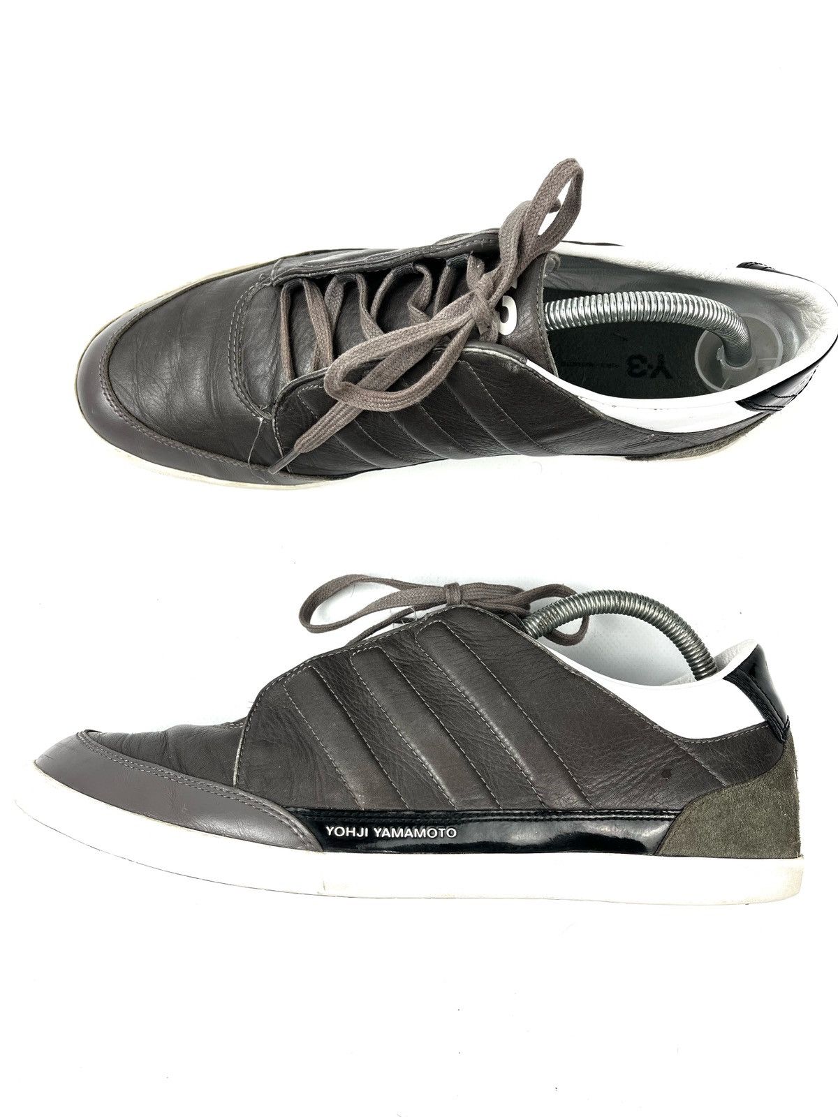 Adidas × Y-3 Adidas Y-3 Yohji Yamamoto 2012 low leather sneakers shoes Size US 10.5 / EU 43-44 - 1 Thumbnail