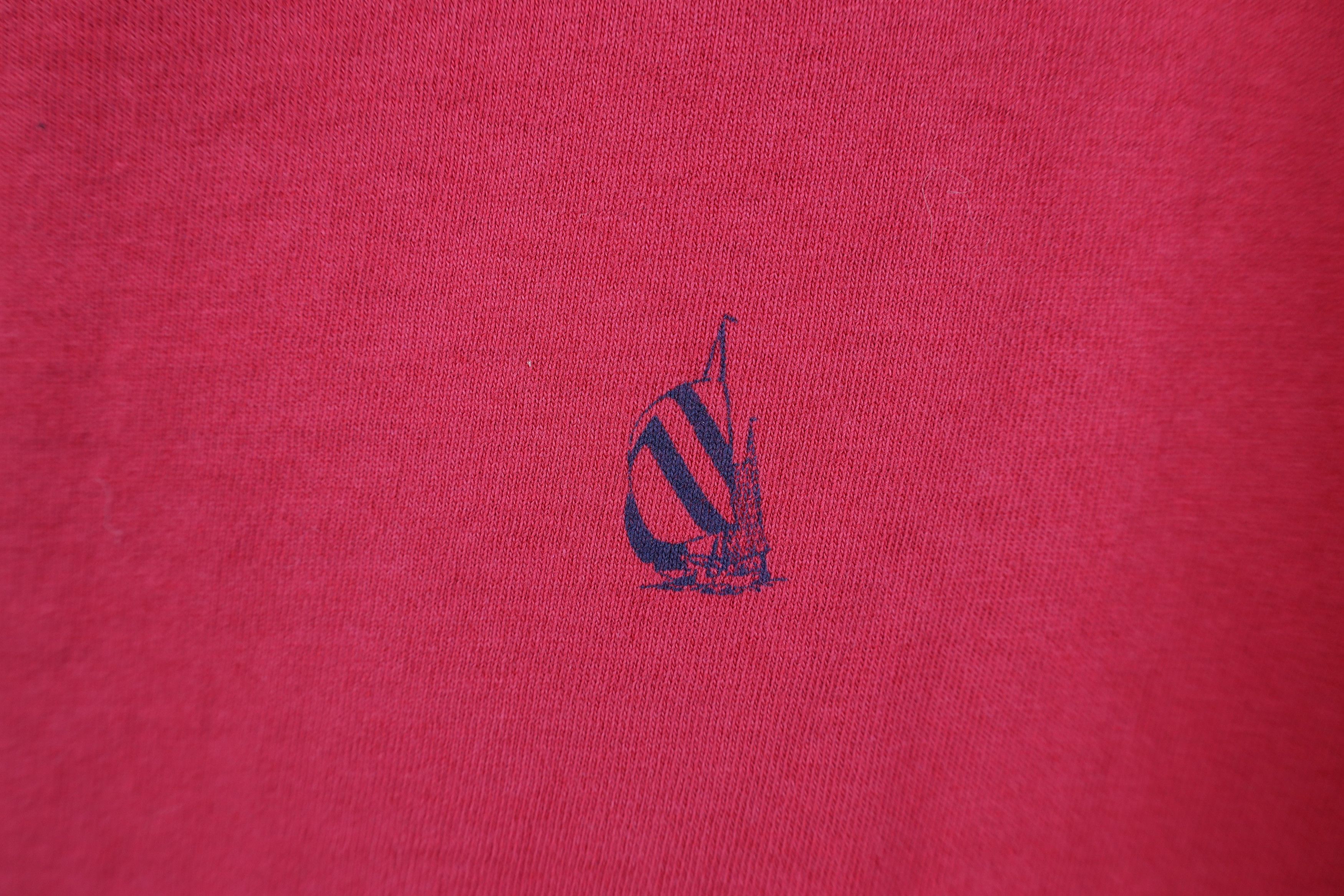 Nautica Vintage 90s Nautica Sailing Sailboat T-Shirt Cotton Red USA Size US L / EU 52-54 / 3 - 8 Thumbnail