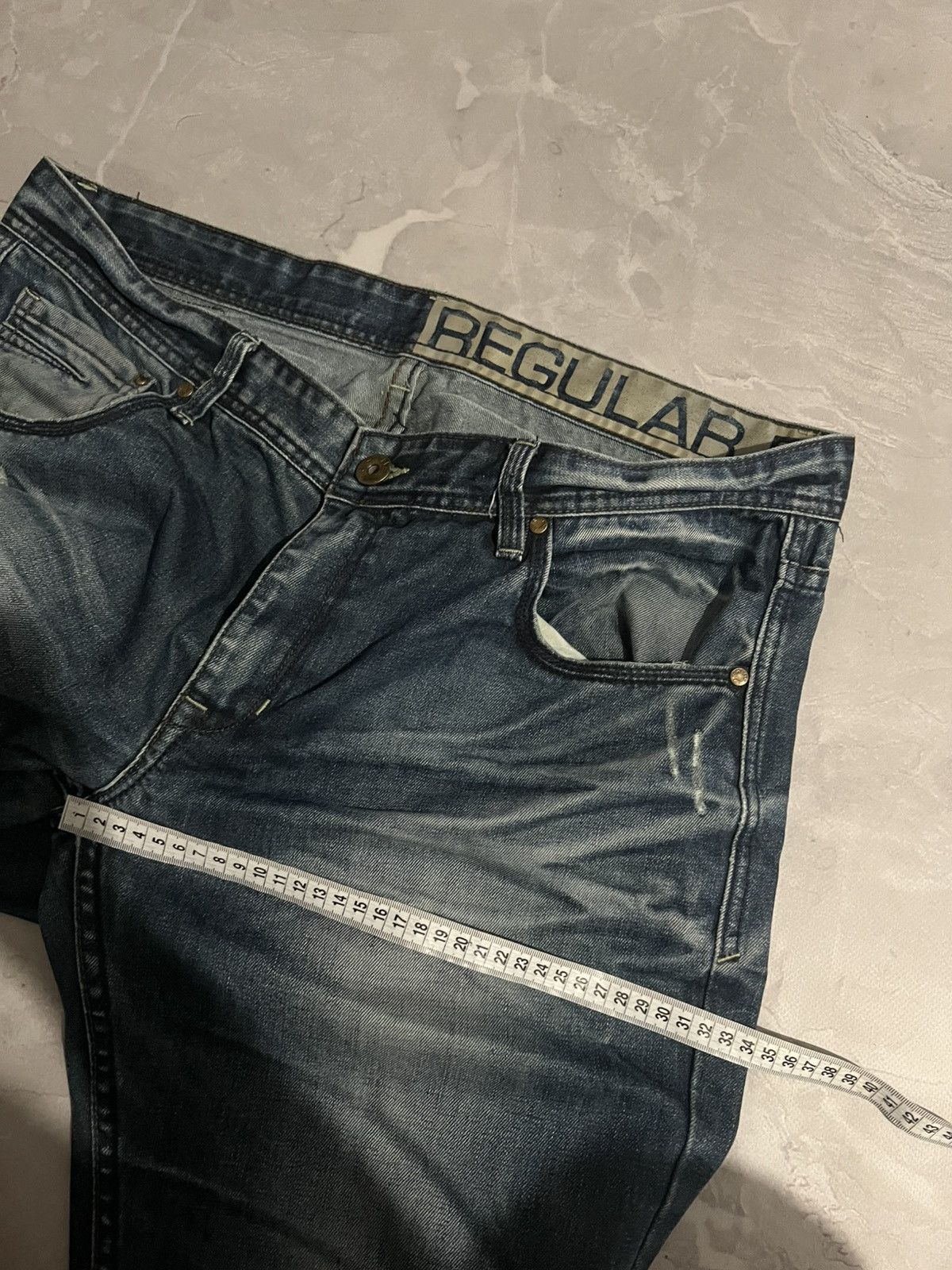 Vintage Vintage Baggy Damage Swag Jean — Streetwear Grunge Y2K 90 Size US 39 - 10 Thumbnail