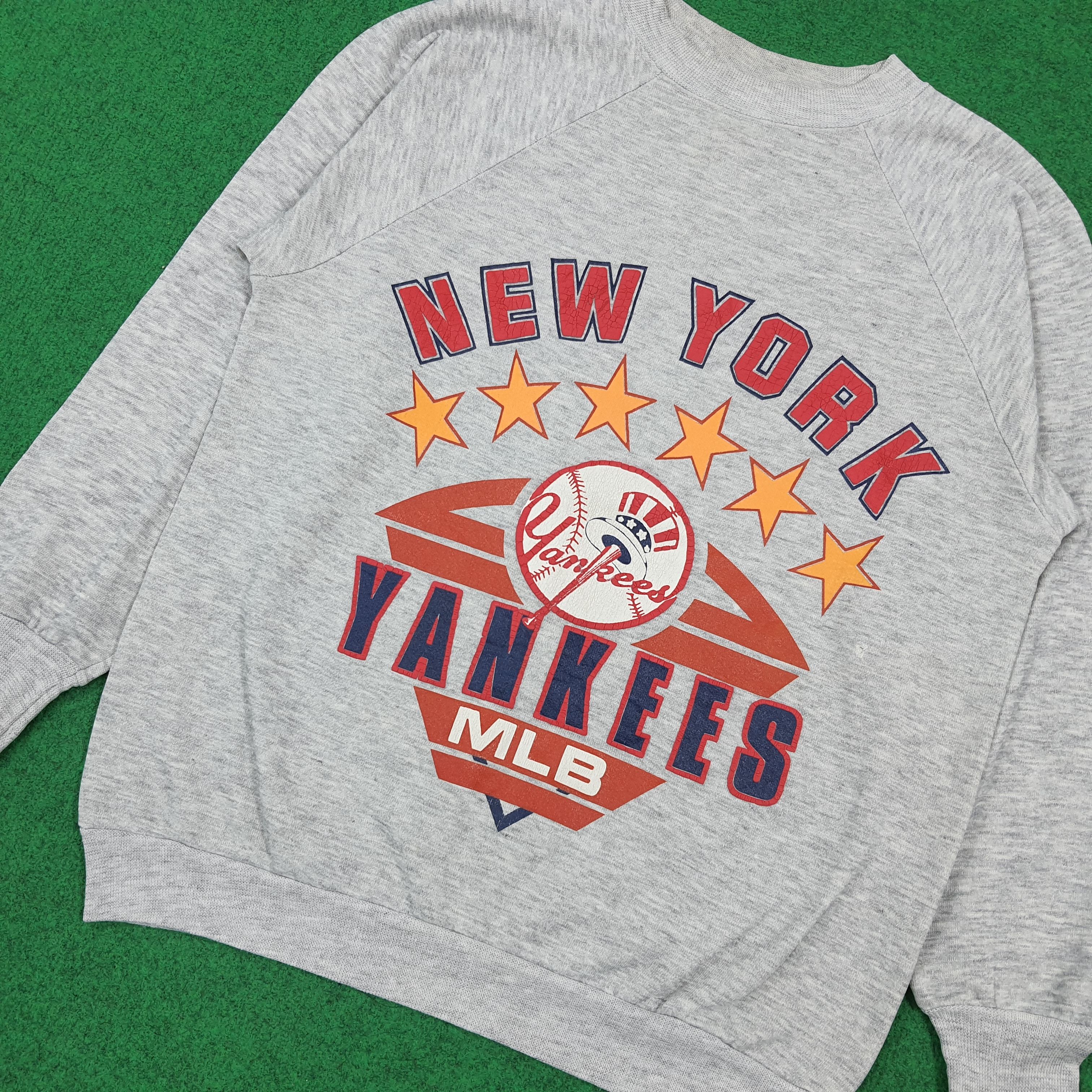 Logo 7 Vintage 80s 90s New York Yankees Logo 7 Crewneck E1A8 Size US S / EU 44-46 / 1 - 2 Thumbnail