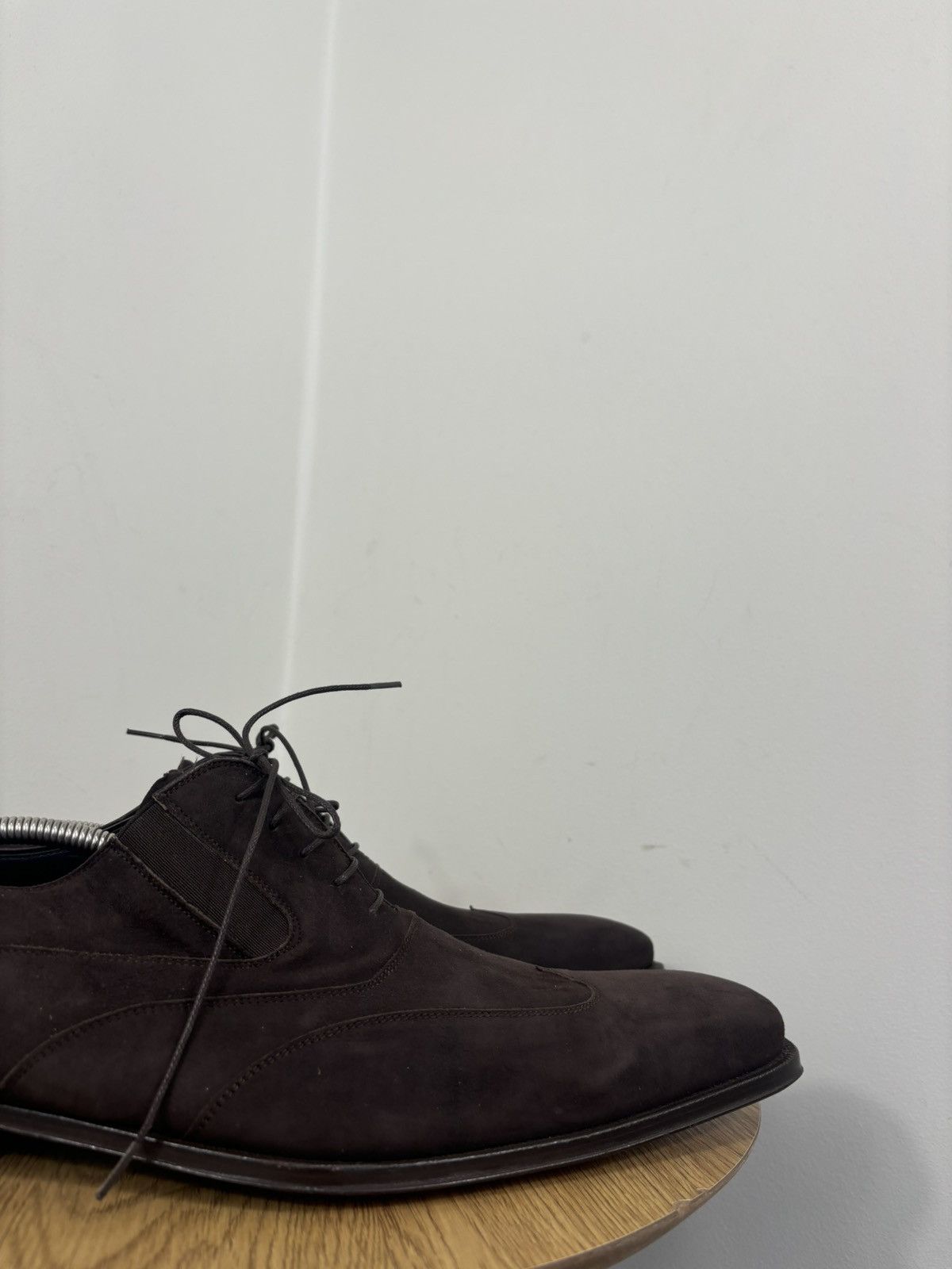 Mezlan Mezlan Hoffman Men’s NEW Brown Suede Leather Dress Shoes Size US 14 / EU 47 - 6 Thumbnail