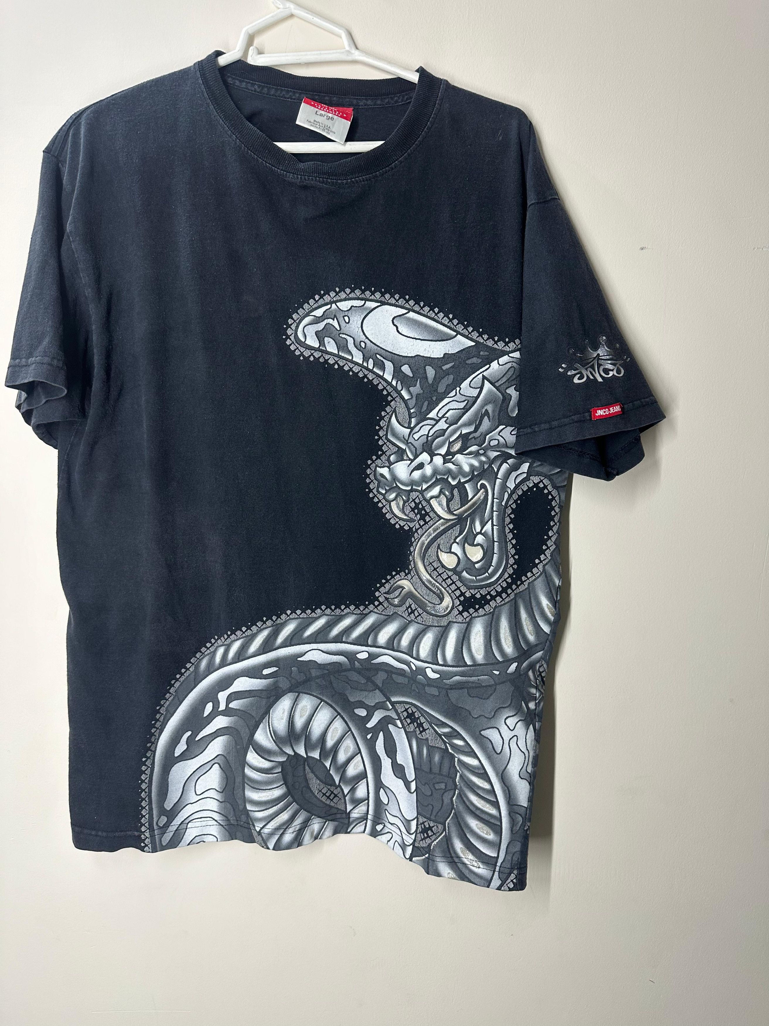 JNCO Rare Vintage Jnco dragon T shirt Size US L / EU 52-54 / 3 - 2 Thumbnail