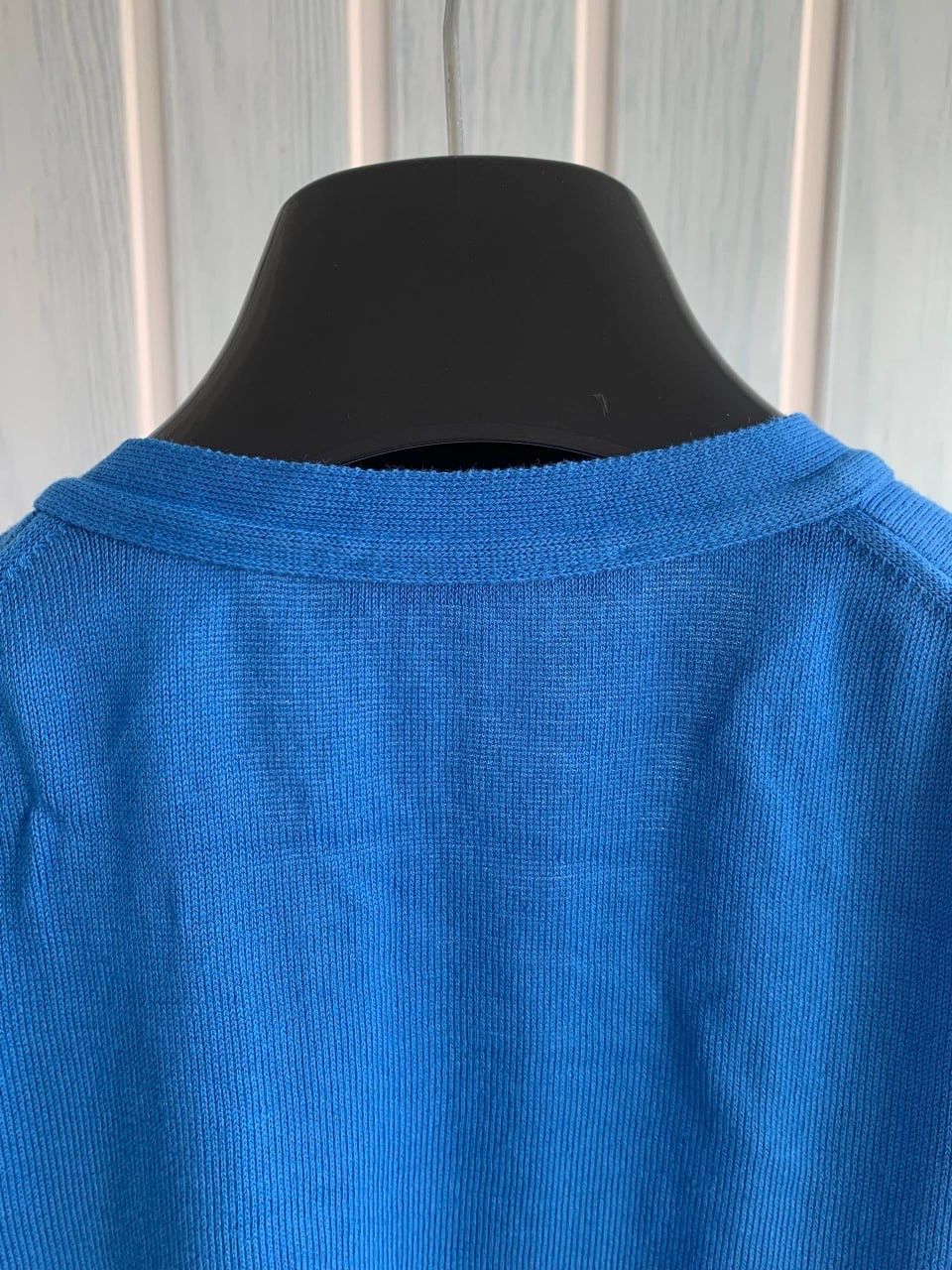 Romeo Gigli Romeo Gigli Man Blue Knit Cotton V-Neck Sleeveless Vest Size US M / EU 48-50 / 2 - 11 Thumbnail