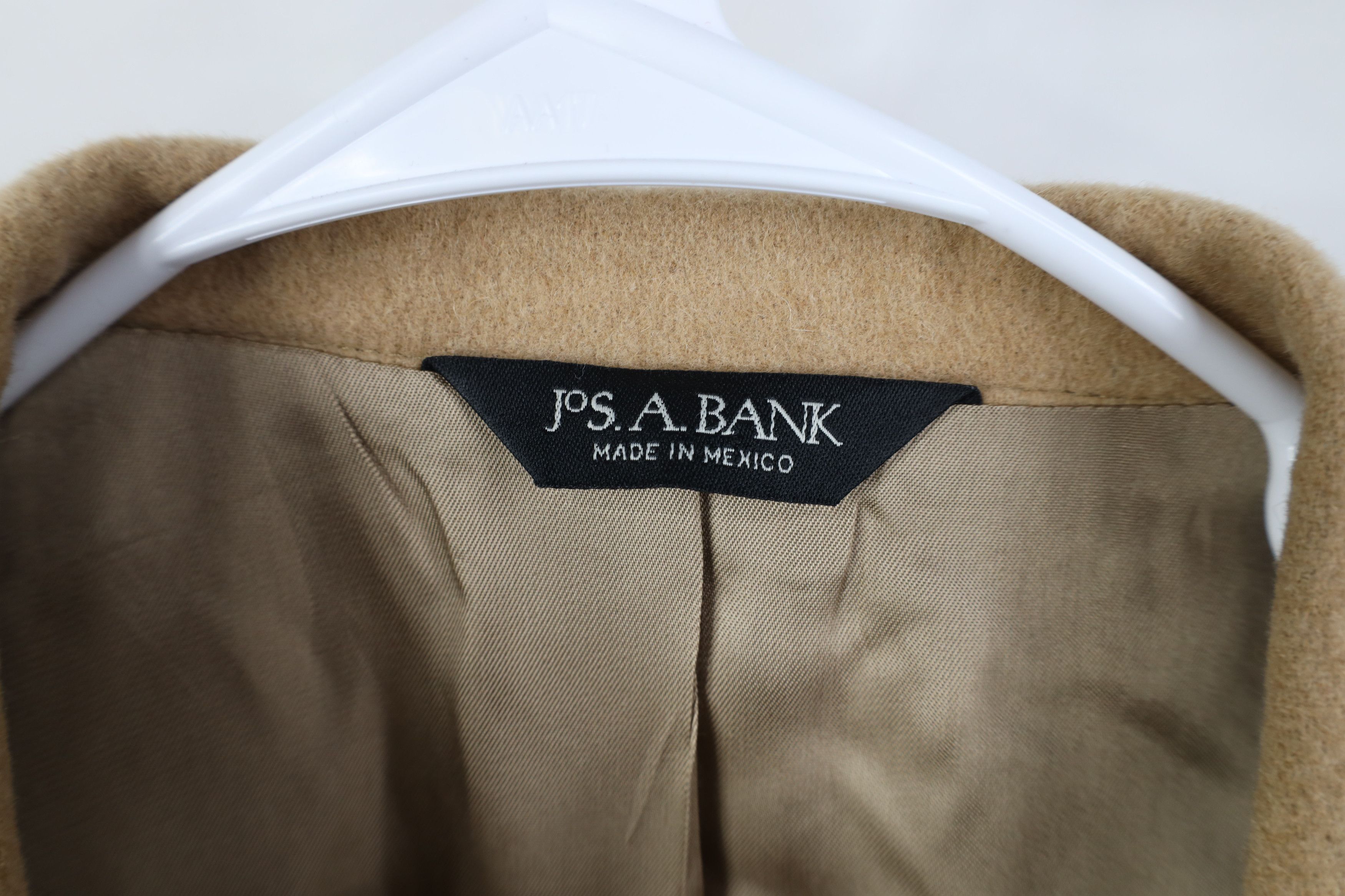 Jos. A. Bank Jos A Bank Camel Hair Suit Coat Blazer Jacket Beige Brown Size US XXL / EU 58 / 5 - 4 Thumbnail