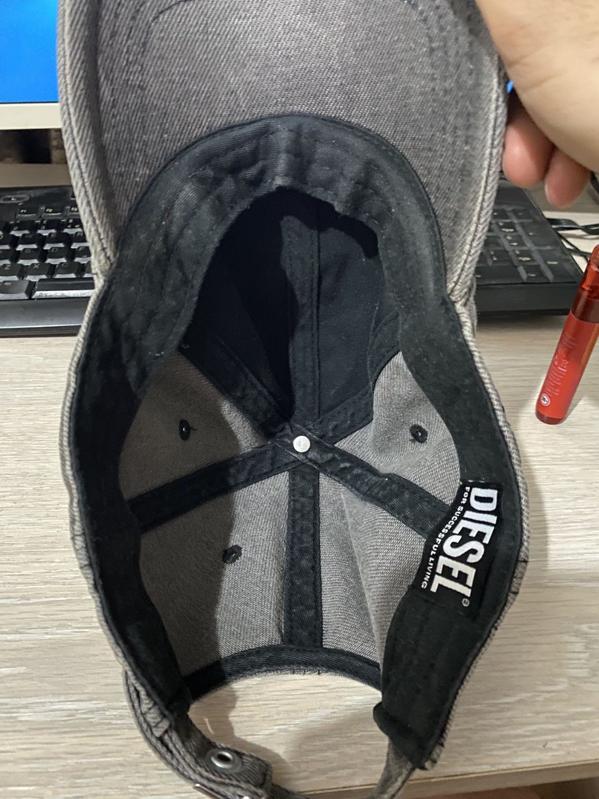 Diesel Diesel washed black cap Size ONE SIZE - 7 Thumbnail