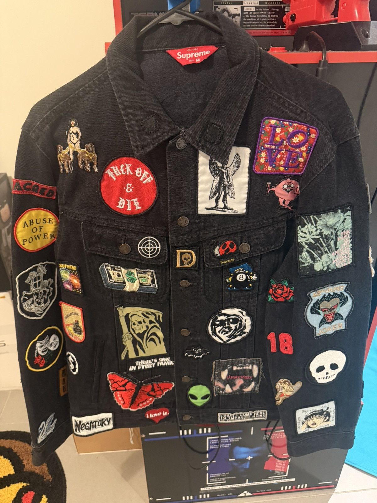 Supreme Supreme denim 666 Jacket | Grailed