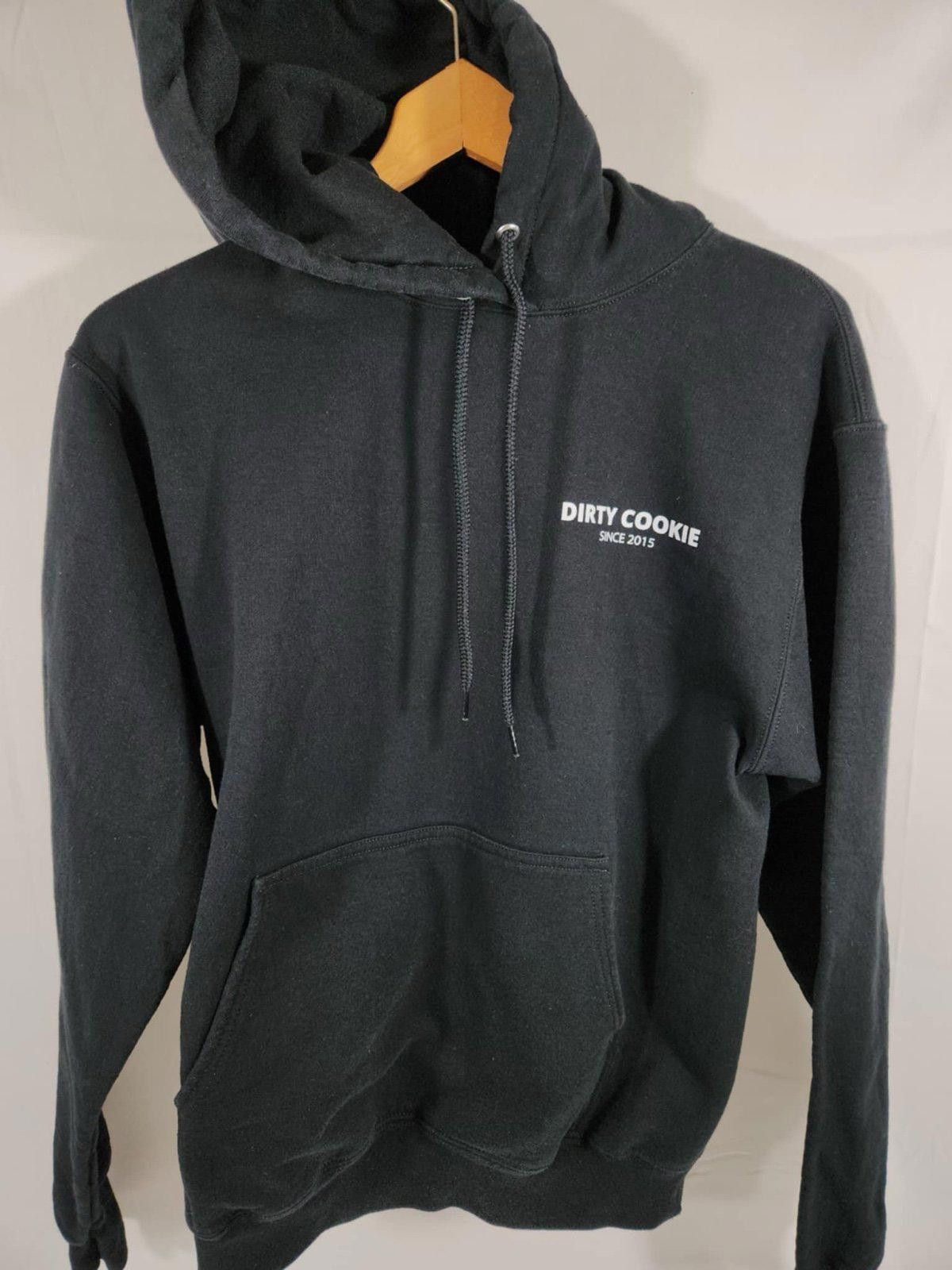Designer Dirty Cookie Black Hoodie - Unique Graphic Design Size US M / EU 48-50 / 2 - 2 Thumbnail