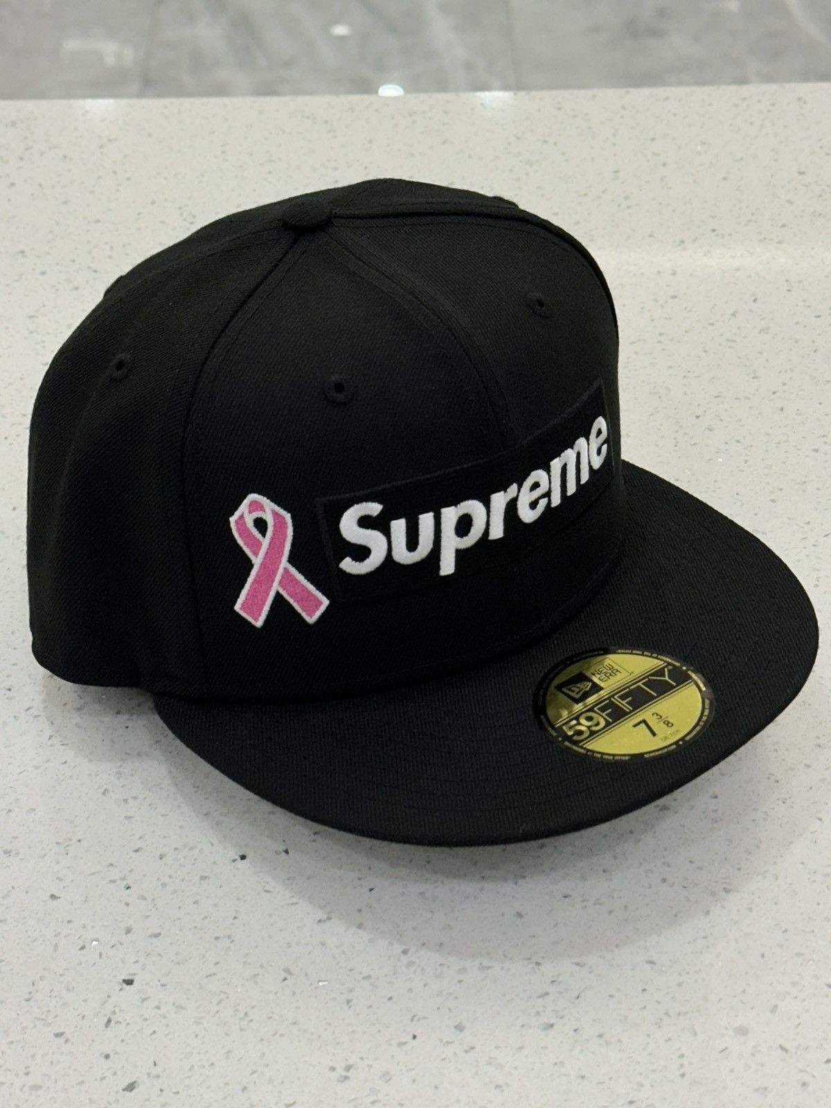 Supreme Supreme Box Logo Breast Cancer Fitted Hat Size ONE SIZE - 1 Thumbnail