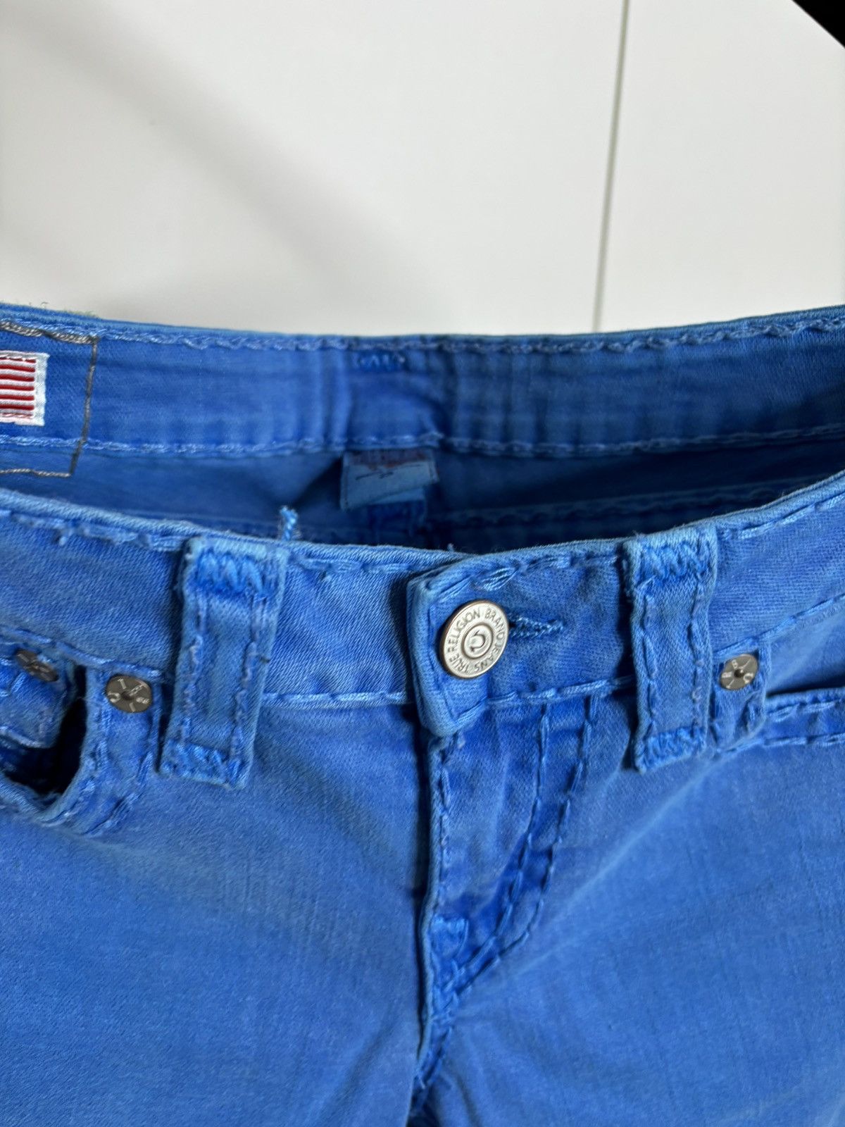 True Religion TRUE RELIGION STRAIGHT BARBWIRE STITCH JEANS 29 Size 29" - 5 Thumbnail