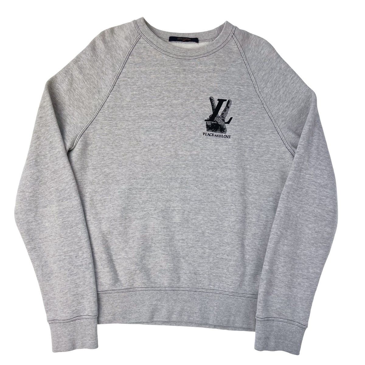 Louis Vuitton Louis Vuitton Peace & Love Embroidered Sweatshirt Size US S / EU 44-46 / 1 - 2 Thumbnail