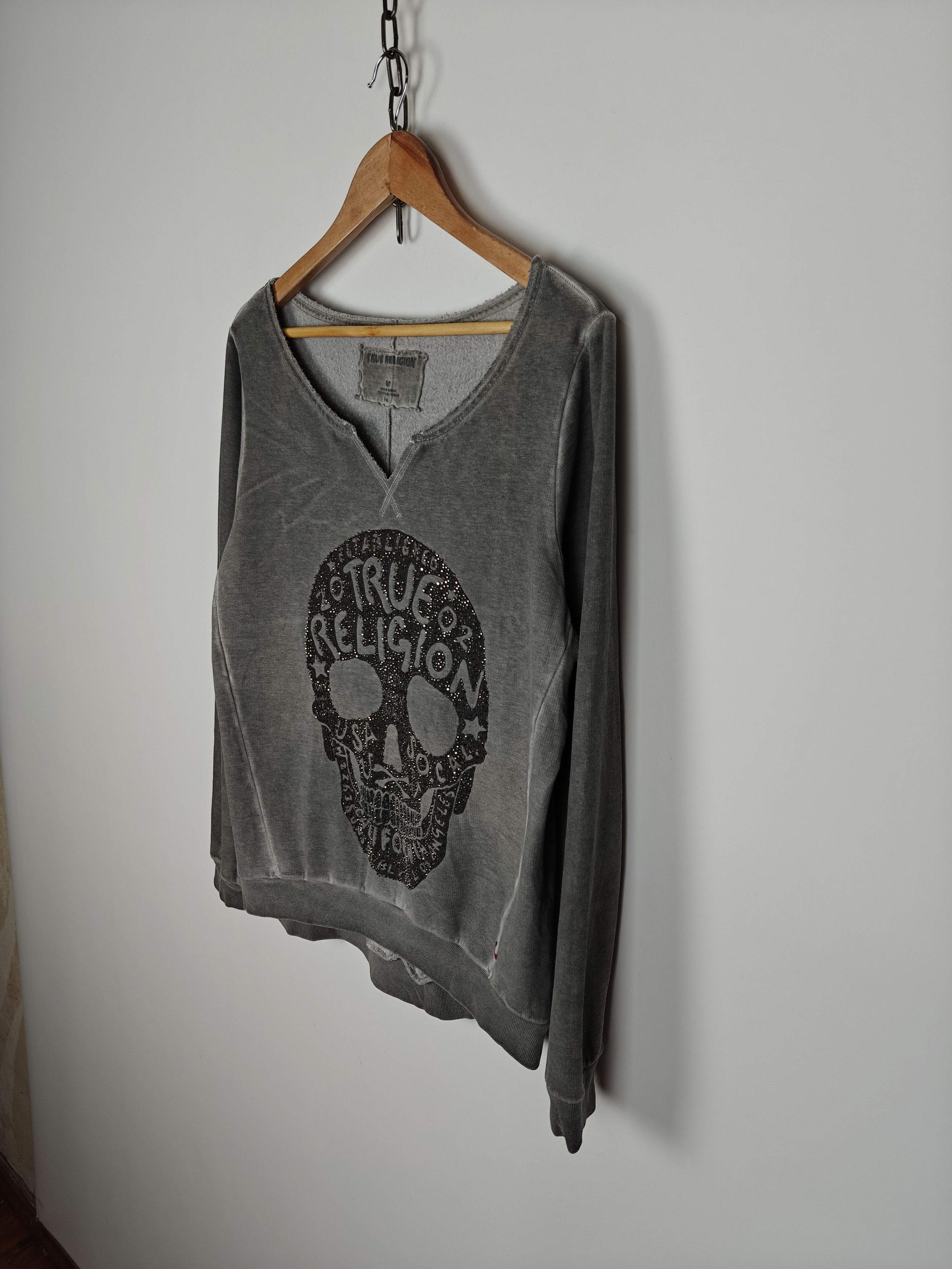 True Religion True Religion Sweatshirt Skull Center Logo Gray size L Size L / US 10 / IT 46 - 5 Thumbnail