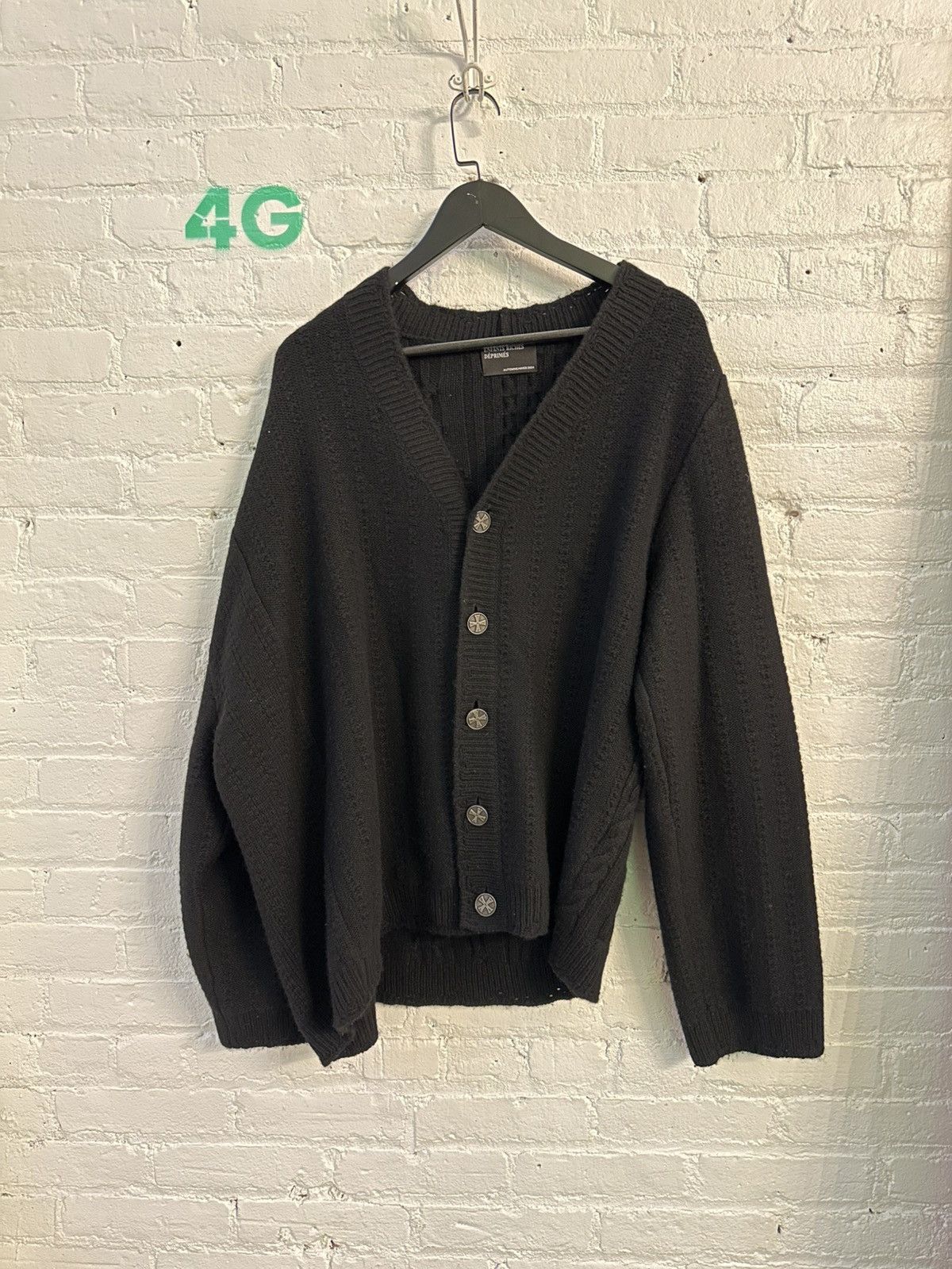 Enfants Riches Deprimes ENFANTS RICHES DEPRIMES IORN CROSS CASHMERE SZ L Size US L / EU 52-54 / 3 - 1 Thumbnail