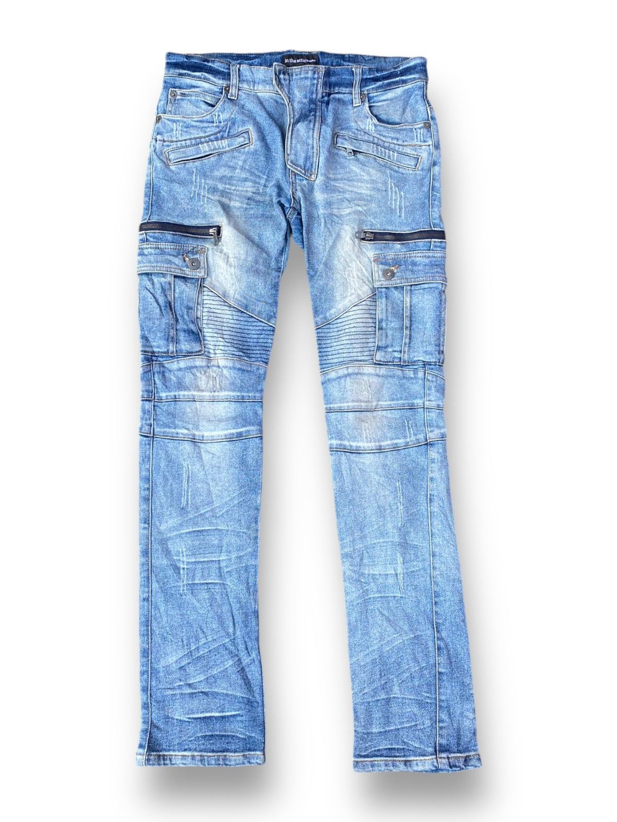 Hysteric Glamour × In The Attic × Japanese Brand In The Attic Rockers Distressed Jeans. #D8 Size US 33 - 1 Thumbnail