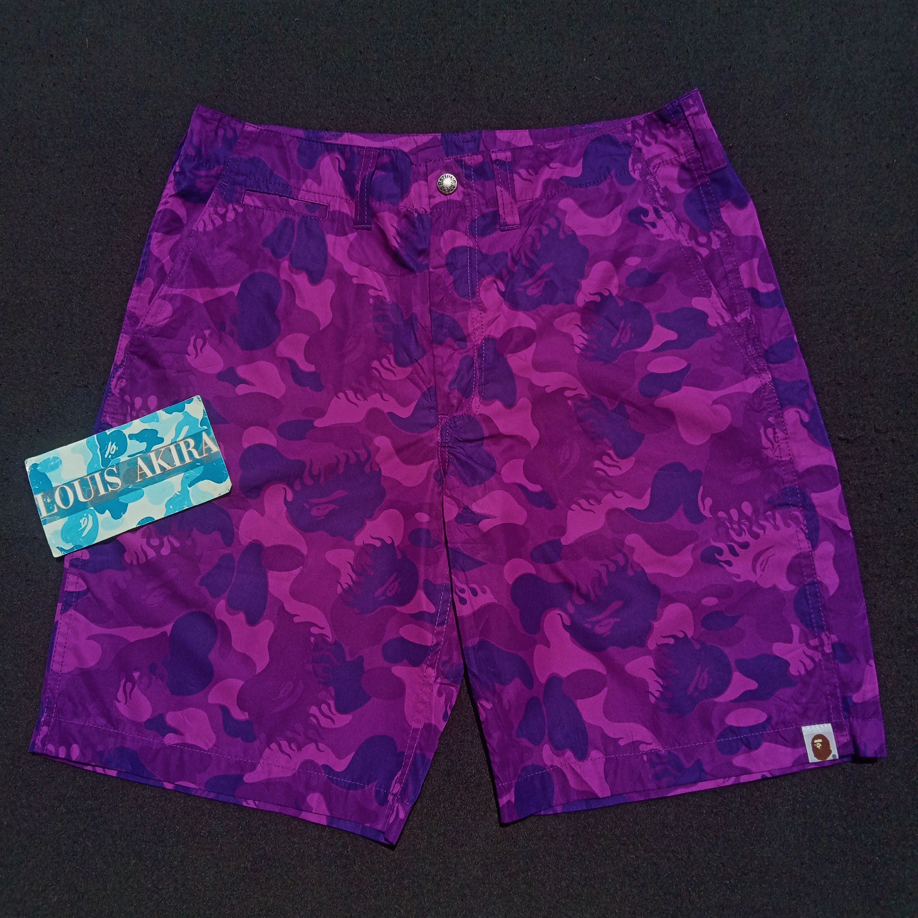 Bape Fire Camo Shorts (2009) Size US 32 / EU 48 - 1 Thumbnail