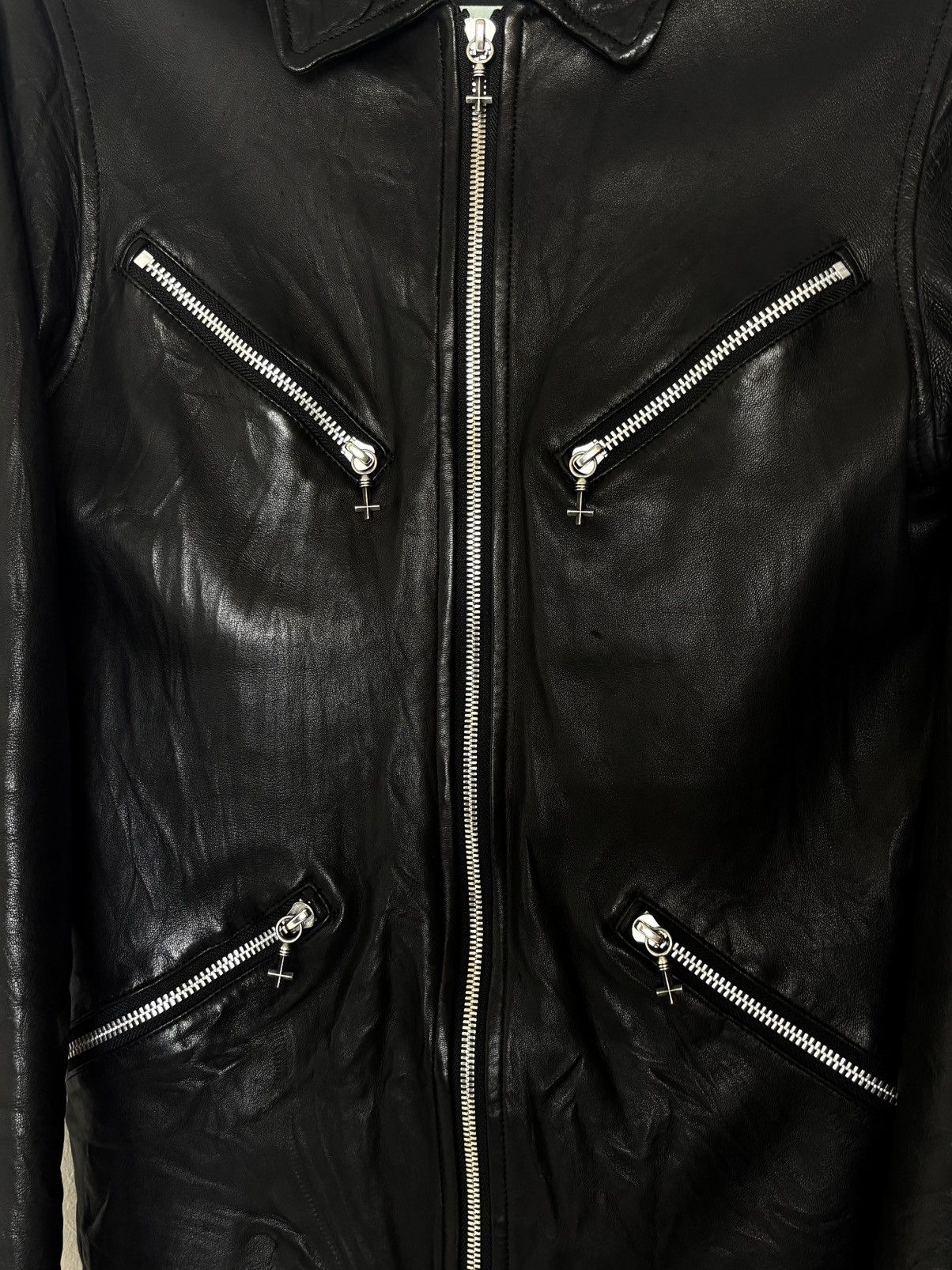 Japanese Brand Eyefunny Lambskin Leather Jacket Size US M / EU 48-50 / 2 - 13 Thumbnail