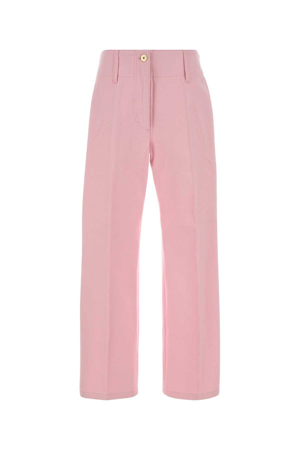 Patou Pink Cotton Pant Size 25" / US 0 / IT 36 - 1 Thumbnail