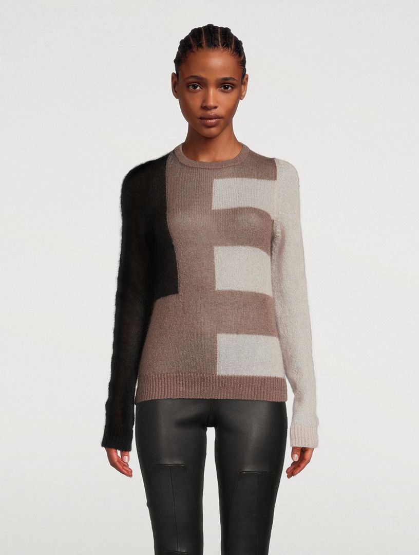 Rick Owens o1y0126 Crewneck Sweater in Multicolor Size S / US 4 / IT 40 - 2 Thumbnail