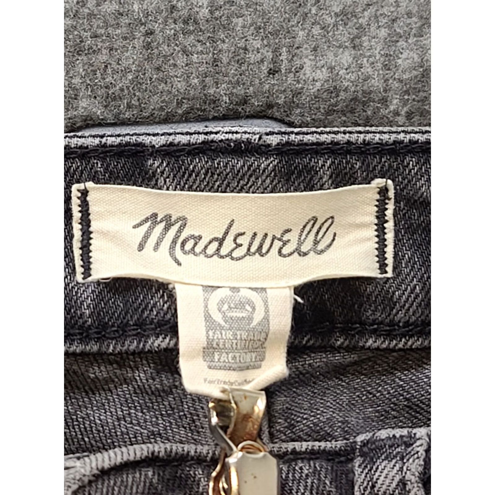 Madewell Madewell Jeans Womens 30x27 Curvy Fit Tapered Leg High Rise Mom Perfect Vintage Denim Black 5-Pocket 1990s Bohemian Grunge Mens? Size 30" / US 8 / IT 44 - 2 Thumbnail