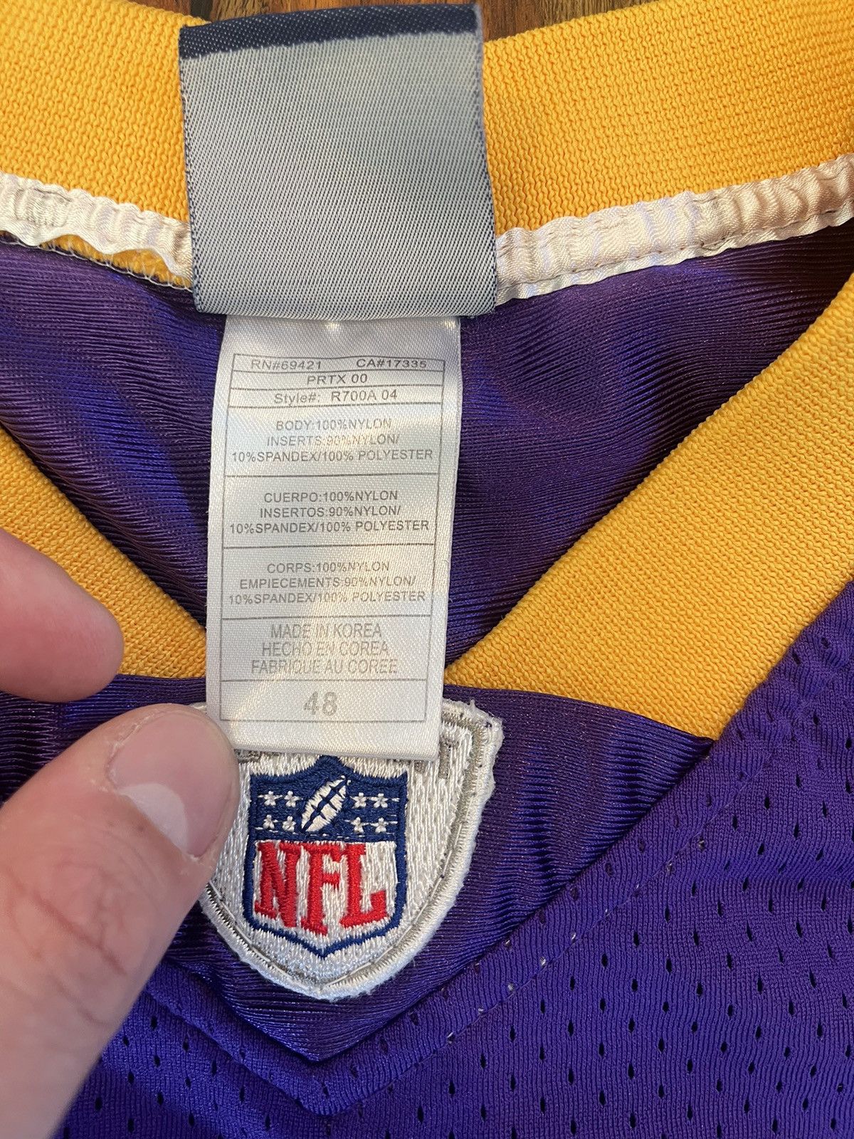 NFL × Reebok × Vintage 2009 Brett Favre Minnesota Vikings Jersey Size US M / EU 48-50 / 2 - 6 Thumbnail