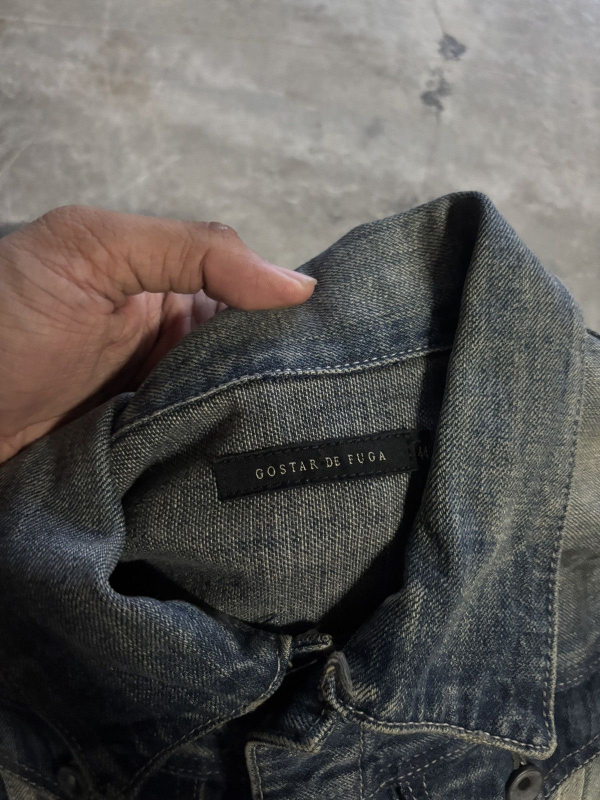 GOSTAR DE FUGA GOSTAR DE FUGA denim jacket trucker distressed mudwash oil Size US XS / EU 42 / 0 - 4 Thumbnail