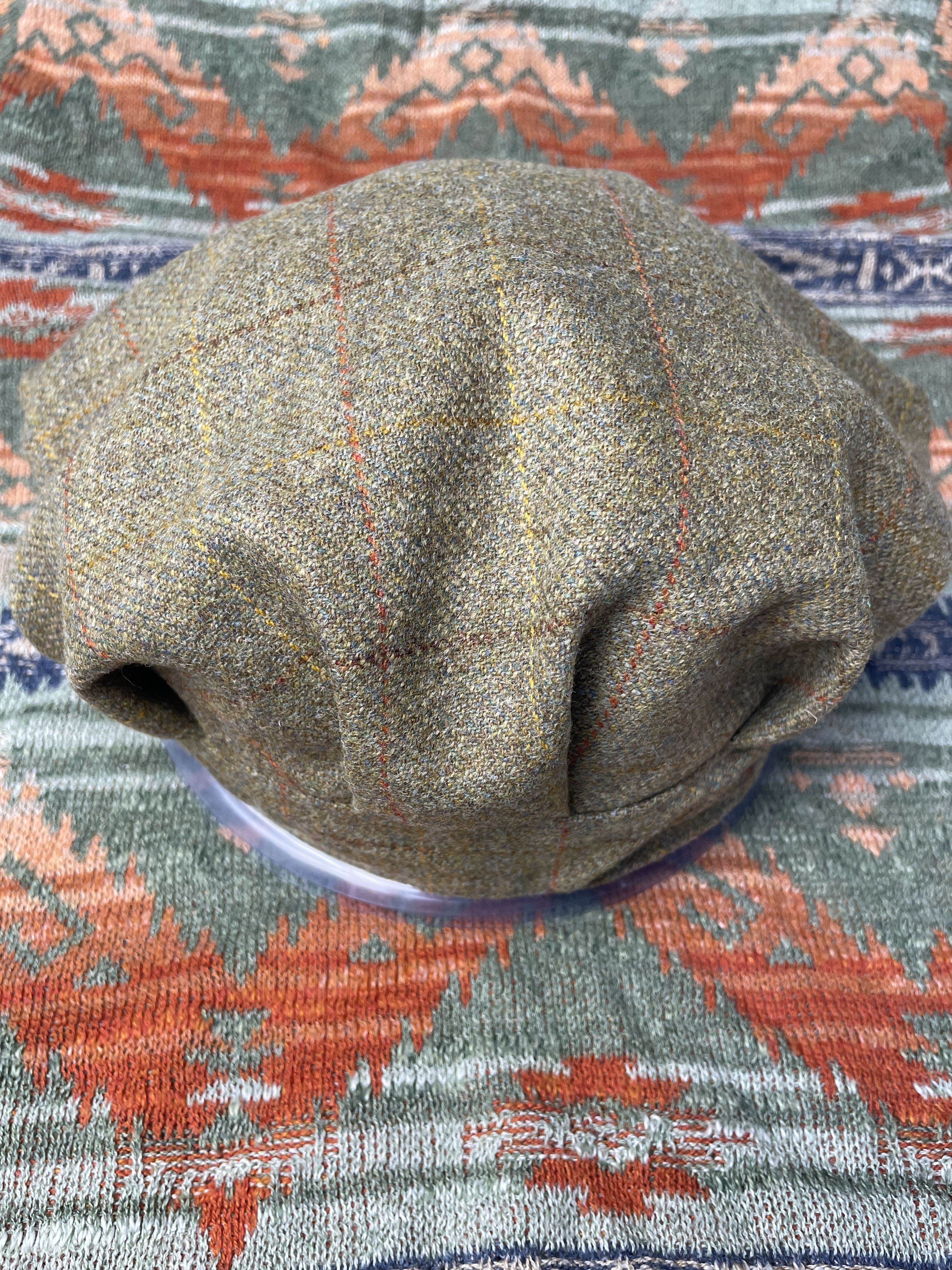 RRL Ralph Lauren RRL Ralph Lauren Wool Tweed Flat Cap Beret Hat Peaked Cap Size ONE SIZE - 6 Thumbnail