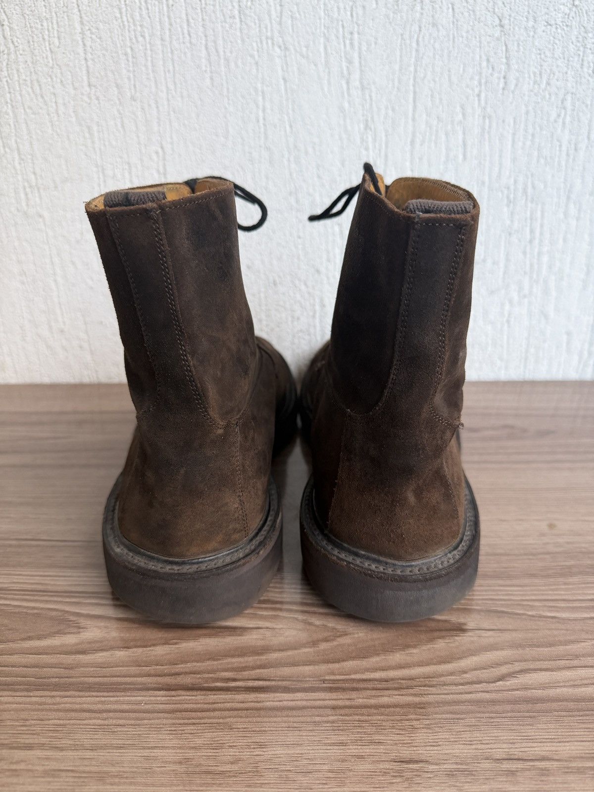 Evan Kinori × Tricker's Grassmere oiled waxed suede boots Size US 10.5 / EU 43-44 - 20 Thumbnail
