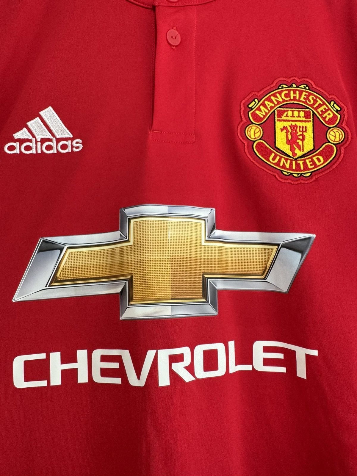 Adidas Manchester United 2017-2018 Home Soccer Longsleeve Jersey Size US S / EU 44-46 / 1 - 5 Thumbnail