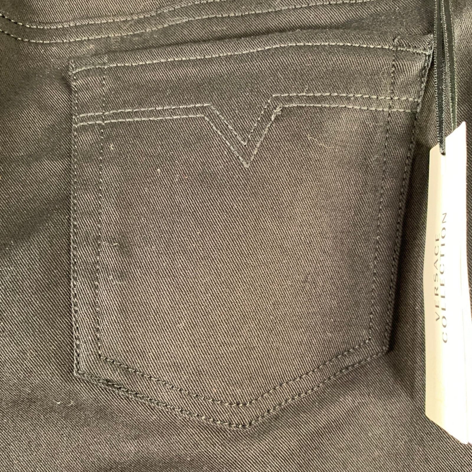 Versace VERSACE COLLECTION Donna Black Cotton Studded Skinny Jeans Size 30" / US 8 / IT 44 - 5 Thumbnail