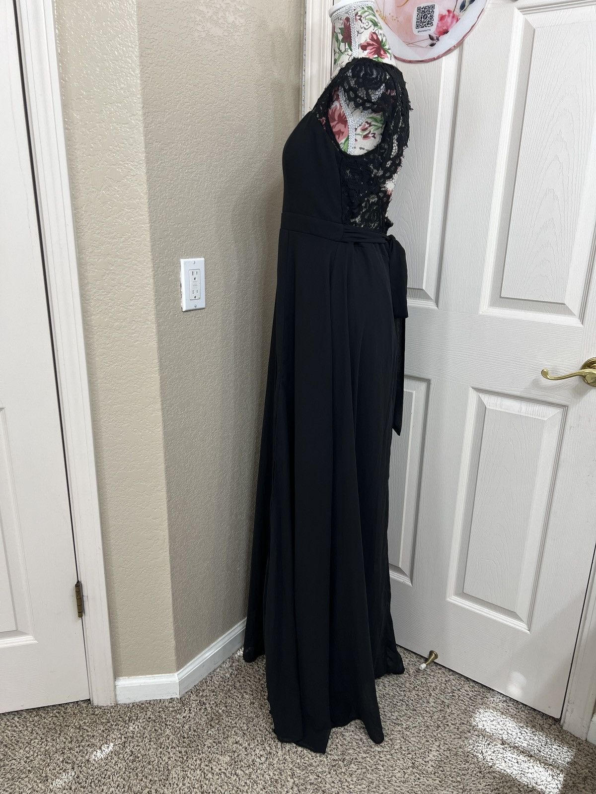 Lulus Lulu's Momentous Moments Black Lace Backless Maxi Dress Size L / US 10 / IT 46 - 5 Thumbnail