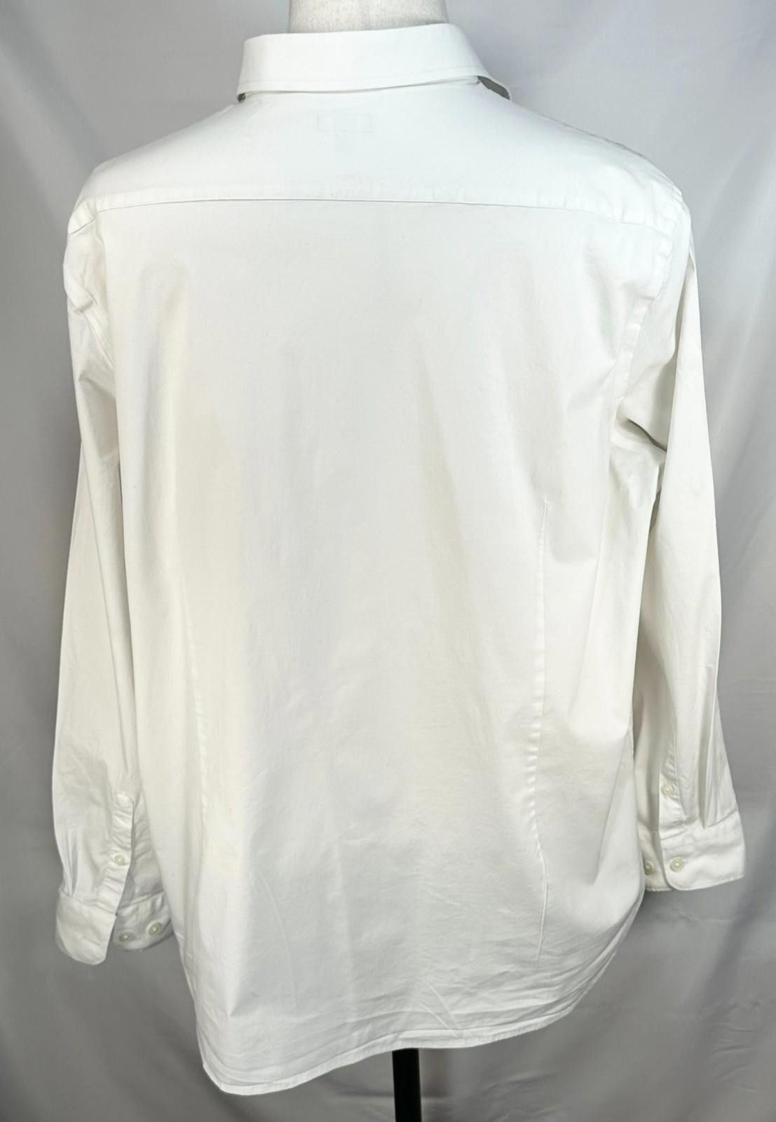 Express Express Slim 1MX Button Up Shirt White Mens 2XL Size US XXL / EU 58 / 5 - 2 Thumbnail