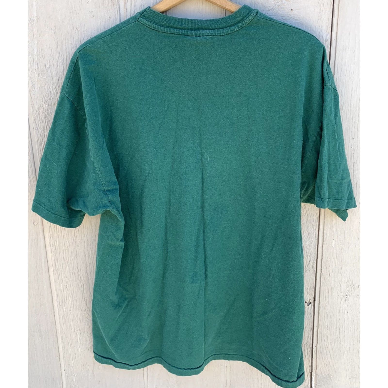 Hanes vintage Hanes California Culinary Academy t-shirt graphic tee 1990s single stitch XXL Green Cotton crew neck short sleeve Men Size US XXL / EU 58 / 5 - 6 Thumbnail