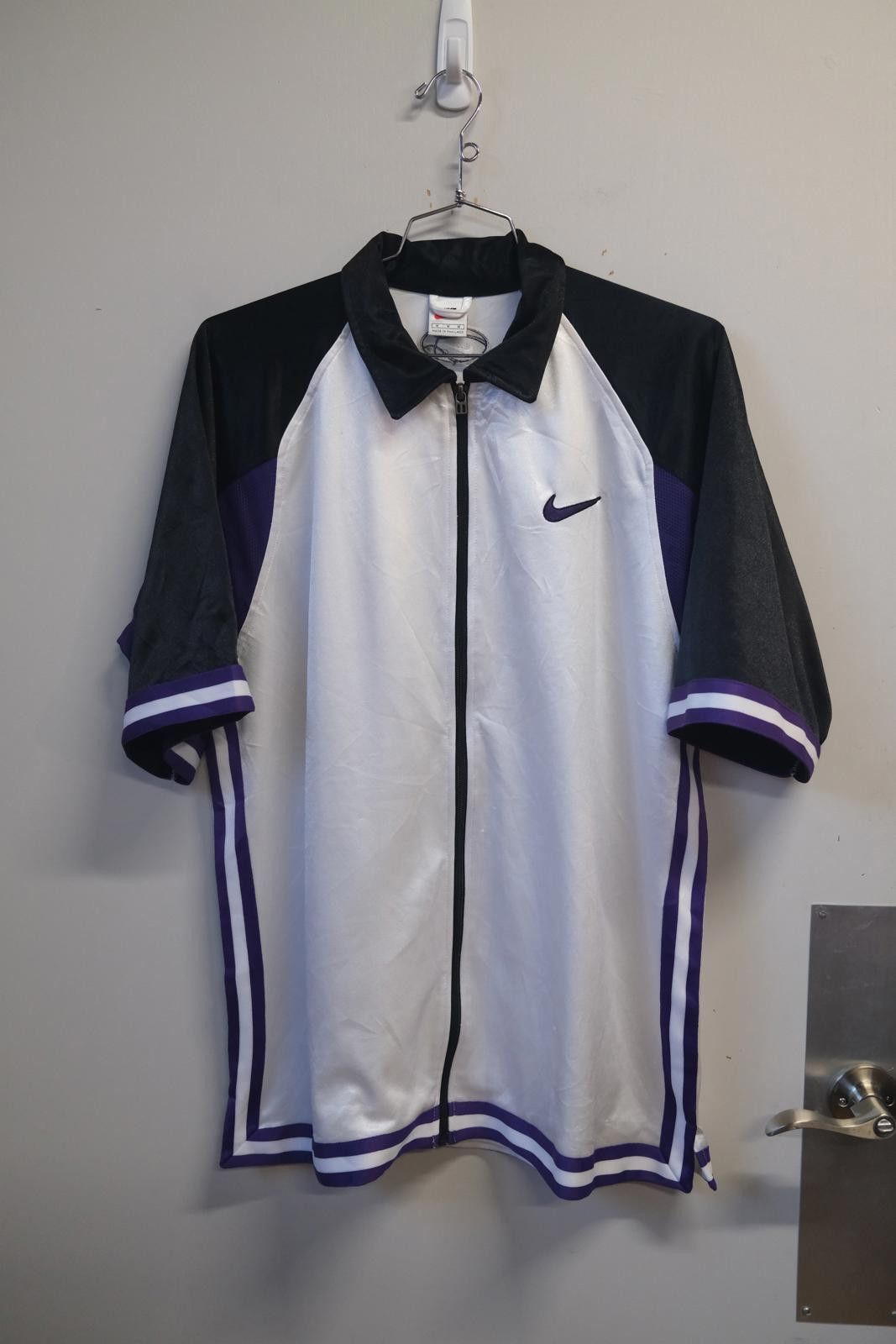 90's Nike Warm Up Basketball Zip Up Jersey