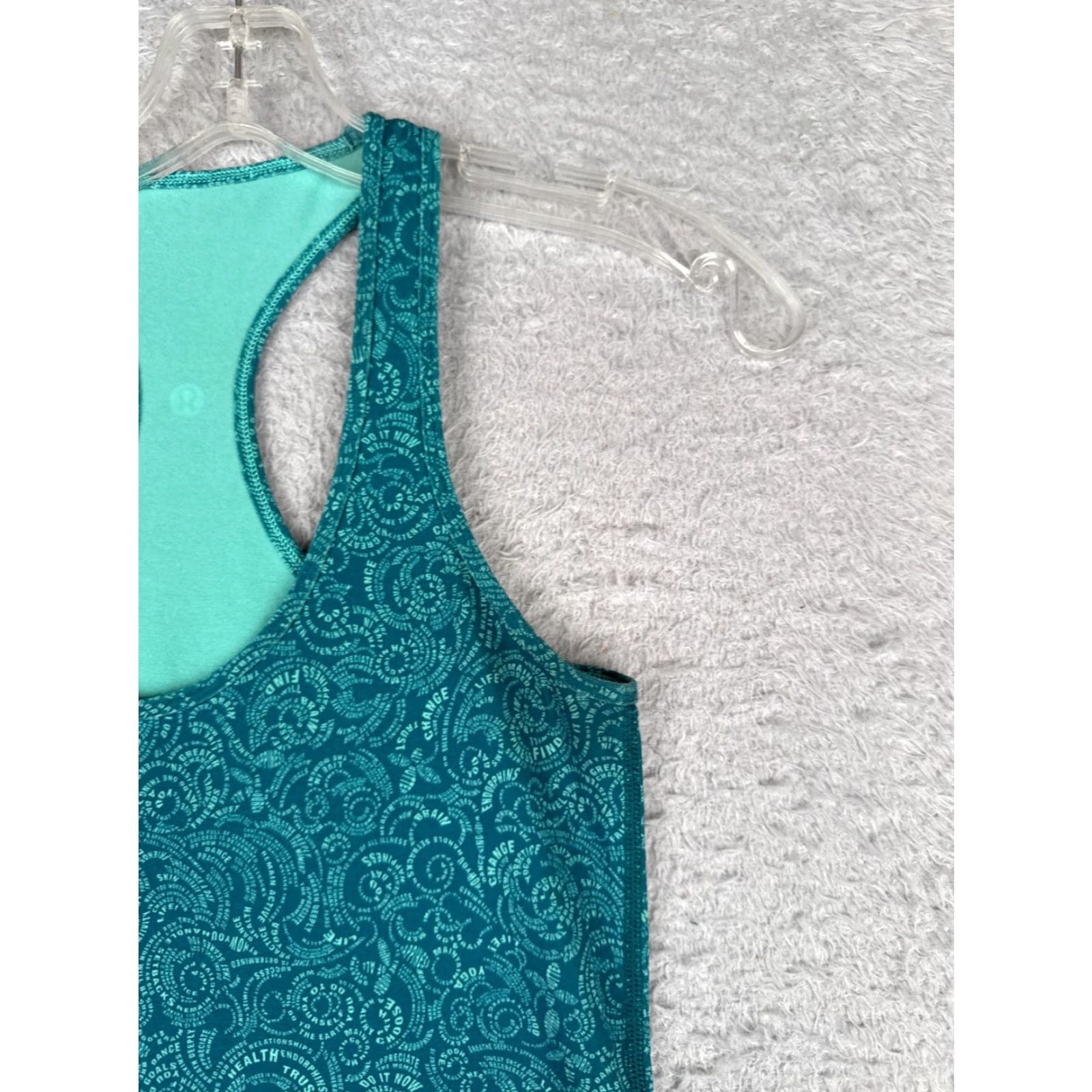 Lululemon Lululemon Shirt Women 6 Blue Cool Racerback Light Luon Fabric Stretch Tank Sleeveless Size M / US 6-8 / IT 42-44 - 2 Thumbnail