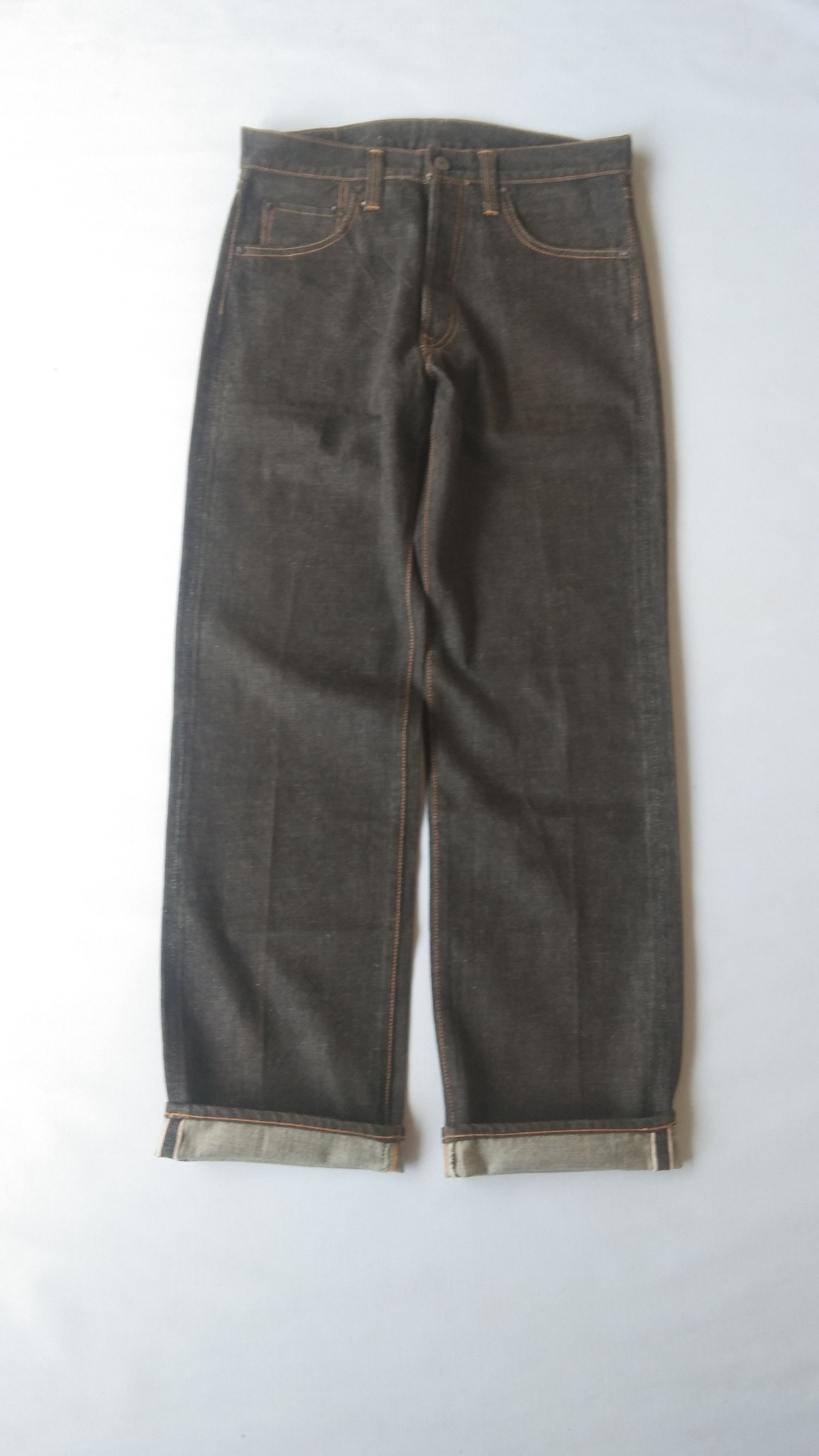 Japanese Brand Ganas selved black jeans Size US 31 - 1 Thumbnail