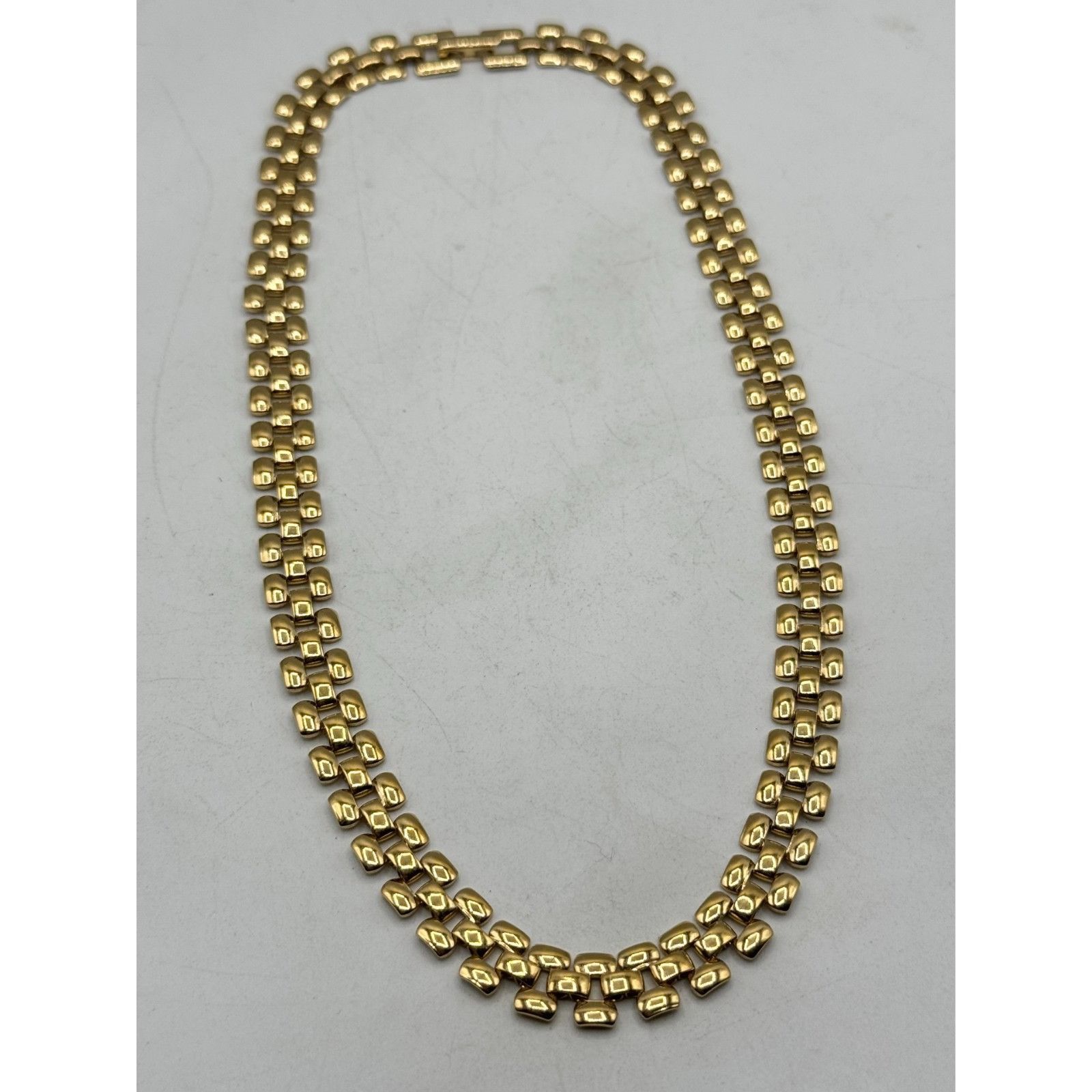 Vintage Vintage gold tone collar panel link necklace Size ONE SIZE - 3 Thumbnail