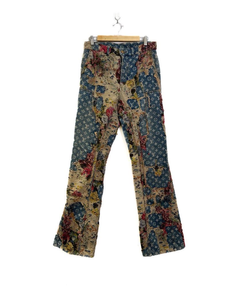 Louis Vuitton Louis Vuitton Worn out floral jeans Size US 30 / EU 46 - 1 Thumbnail