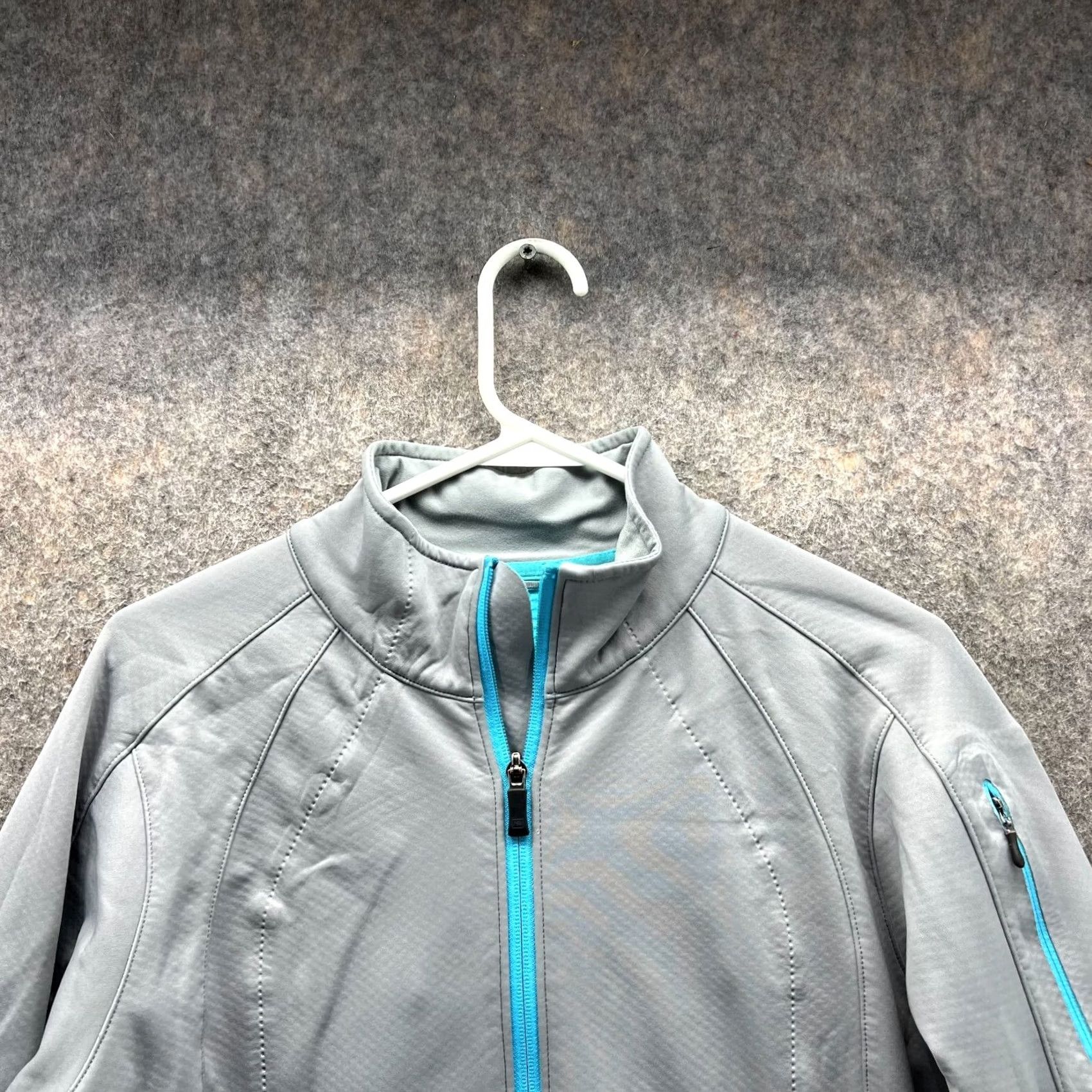 Vintage REI Jacket Women Large Gray Blue Full Zip Fleece Lined Outdoors Winter Size L / US 10 / IT 46 - 6 Thumbnail