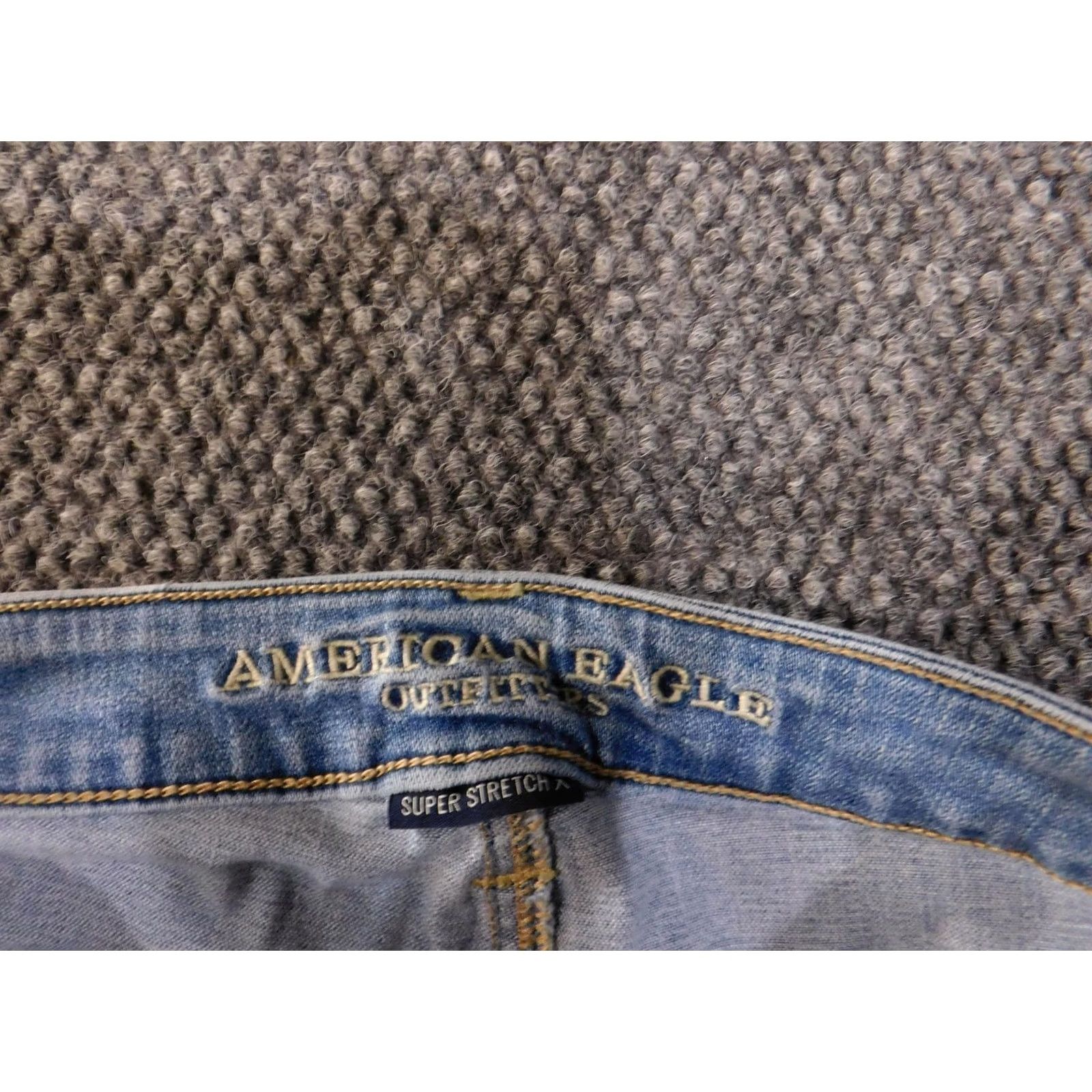 American Eagle Outfitters VINTAGE American Eagle Outfitters Jeans Womens 4 Light Wash Denim Skinny Super Stretch X Size 27" / US 4 / IT 40 - 4 Thumbnail