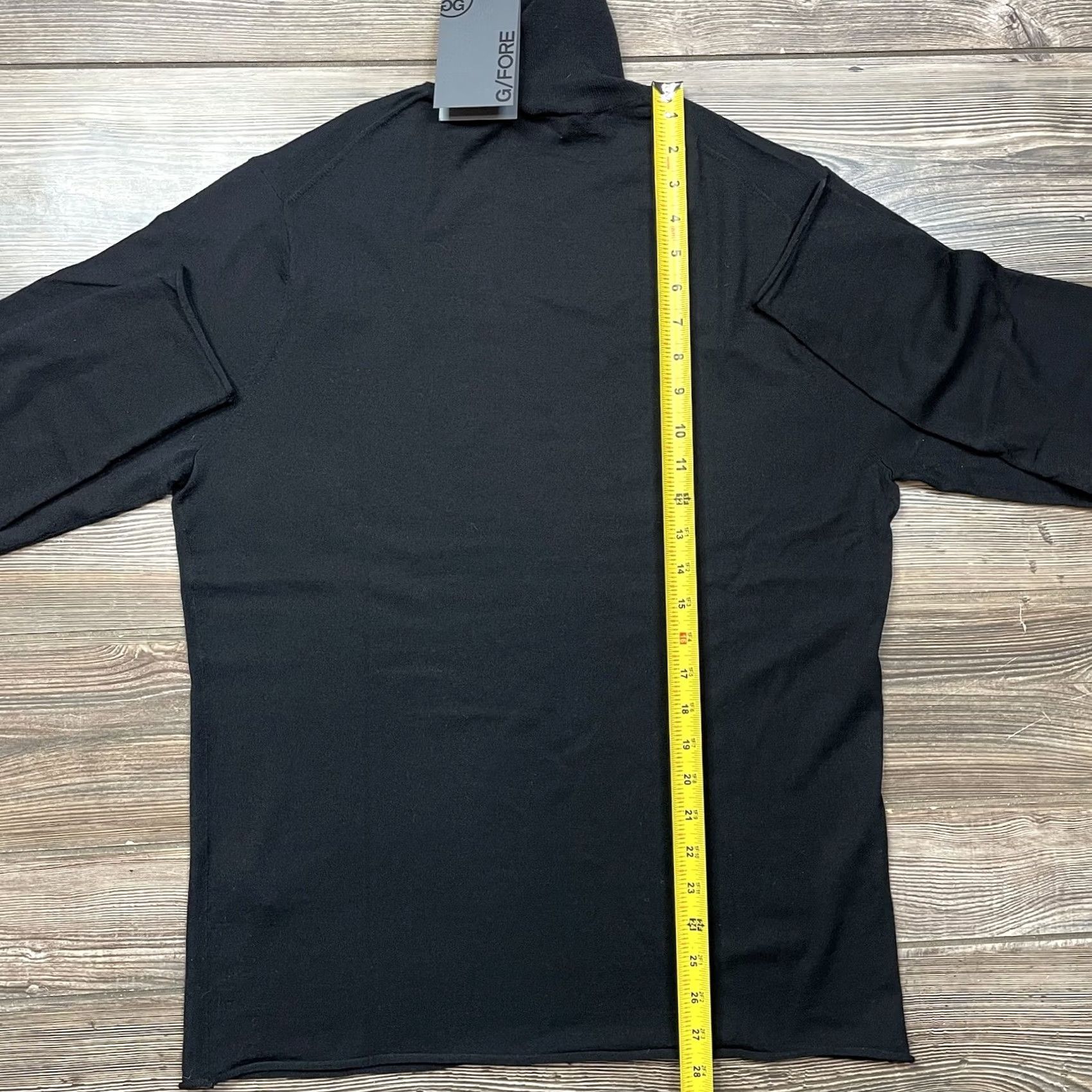 G/Fore Men's Turtleneck Sweater Black Size Medium Merino Wool Blend 80, Men's — image 6 of 6