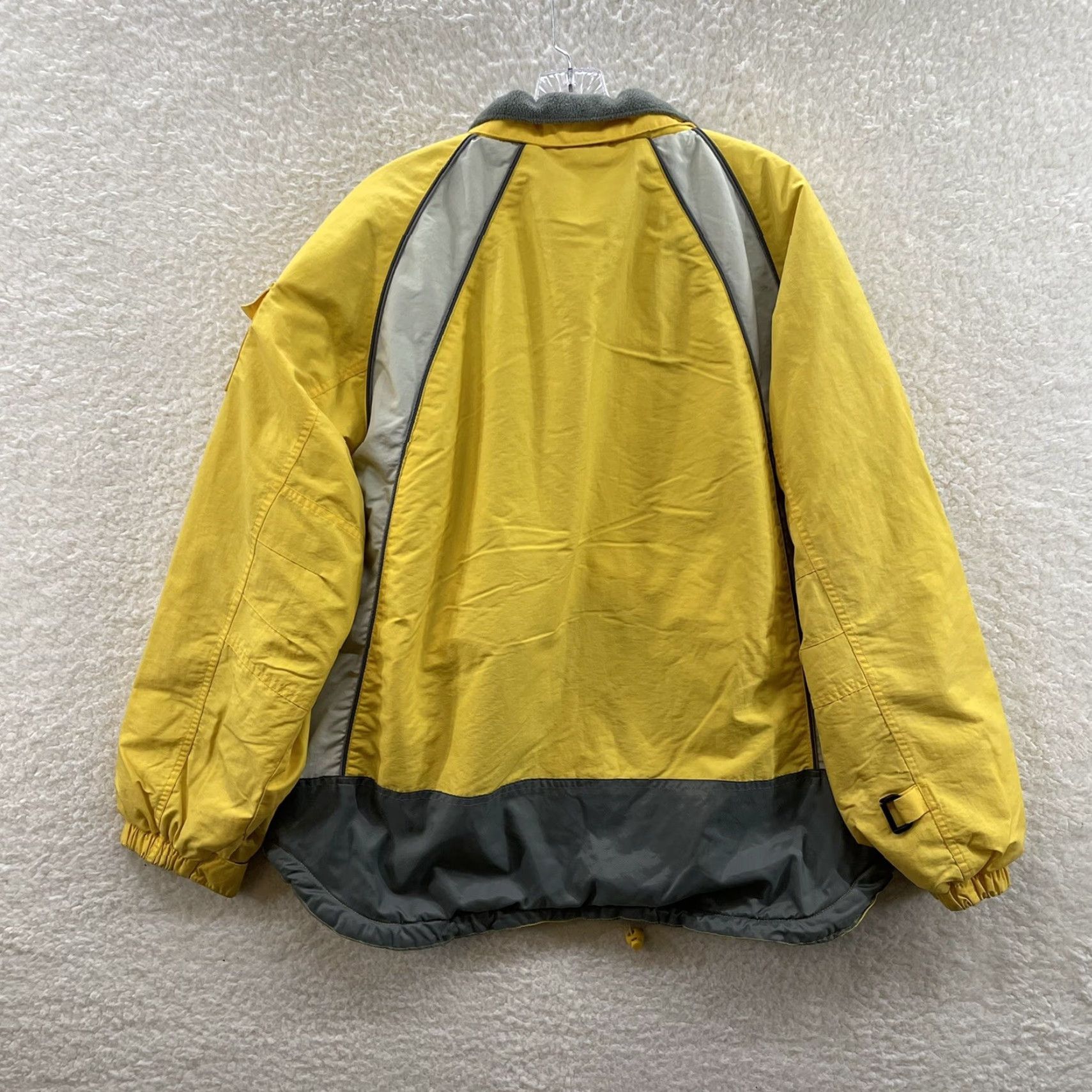 Vintage VINTAGE Old Navy Rain Jacket Coat XL Mens Yellow Nylon Fleece Lined Sporty Size US XL / EU 56 / 4 - 2 Thumbnail