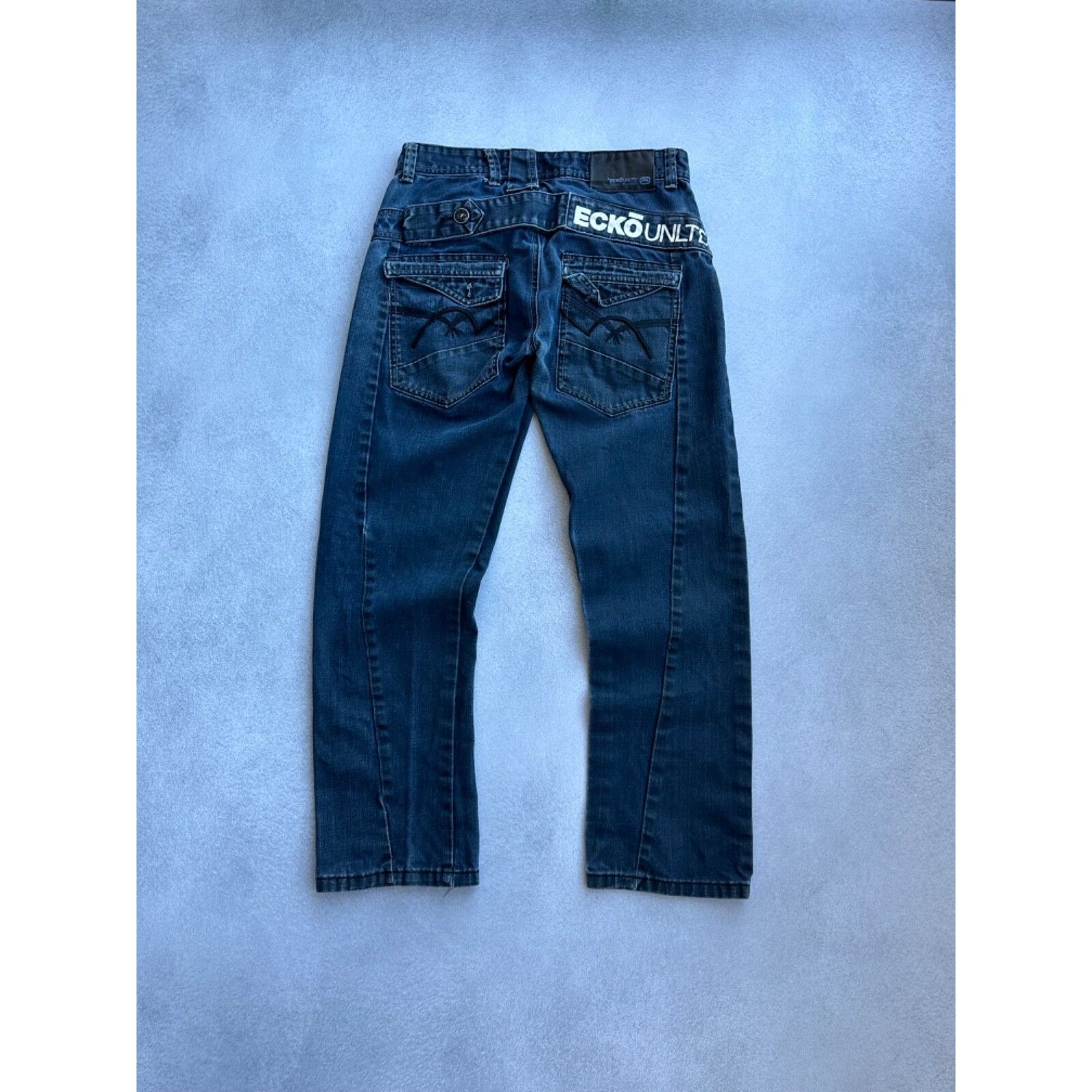 Ecko Unltd. VTG ECKo Unltd Buckle Back Japanese Jeans Size US 29 - 1 Thumbnail