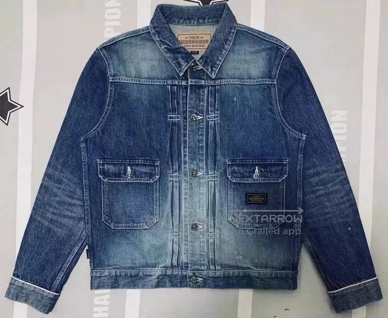Neighborhood Neighborhood Limited Washed Denim Jacket. Size US S / EU 44-46 / 1 - 1 Thumbnail